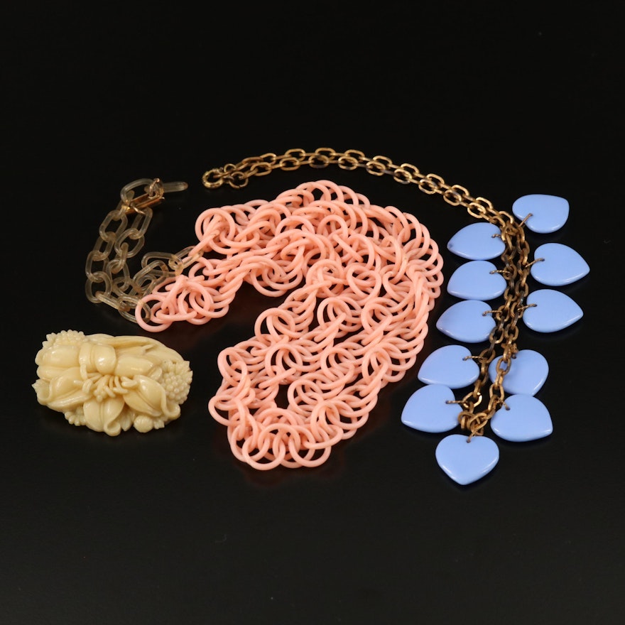 Selection of Early Plastic Jewelry circa 1930