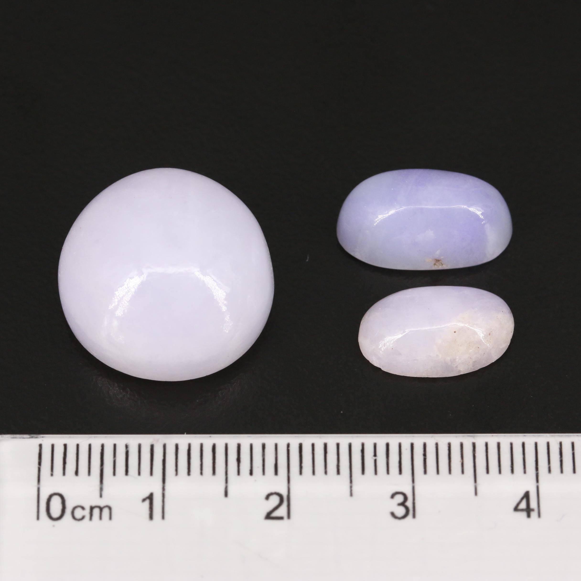 Loose Round and Oval Jadeite Cabochons