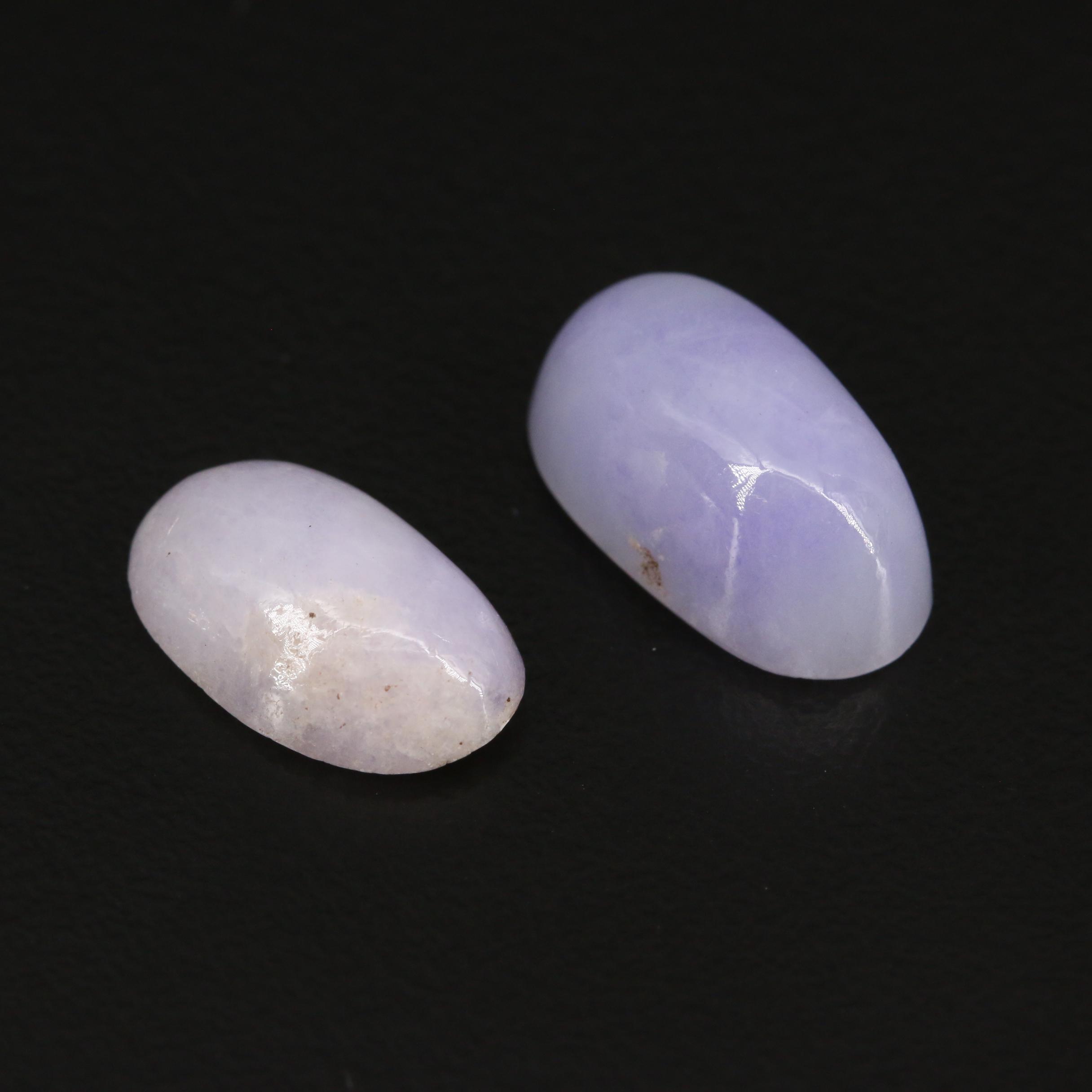 Loose Round and Oval Jadeite Cabochons