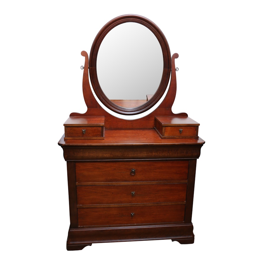 National Mt. Airy Louis Philippe Style Fruitwood Dresser, 20th Century