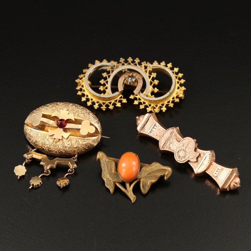 Collection of Antique Brooches