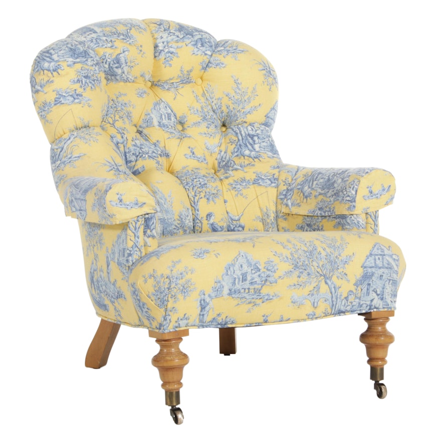 Upholstered Armchair, Late 20th Century