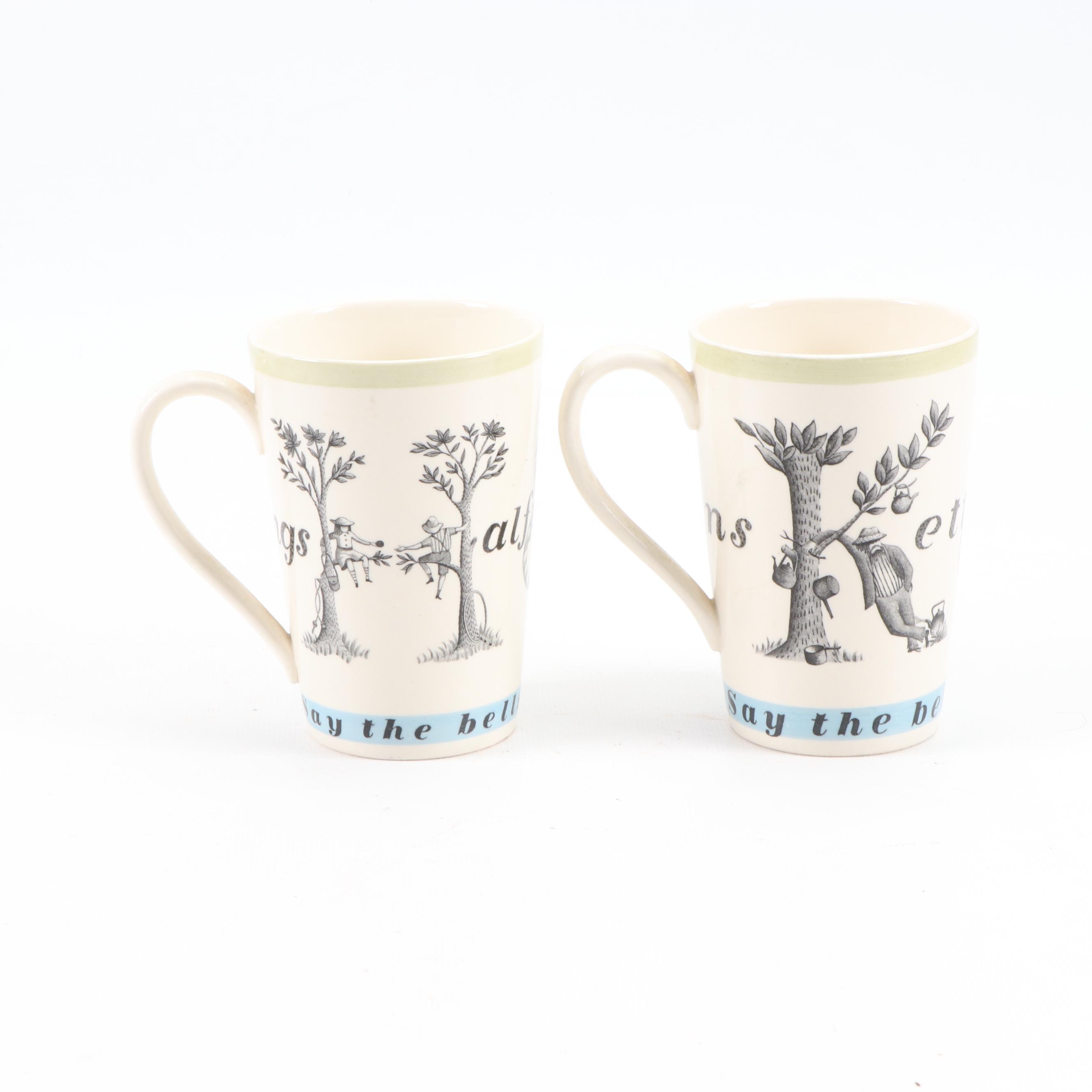 Richard Guyatt for Wedgwood "Oranges and Lemons" Pitcher and Mugs