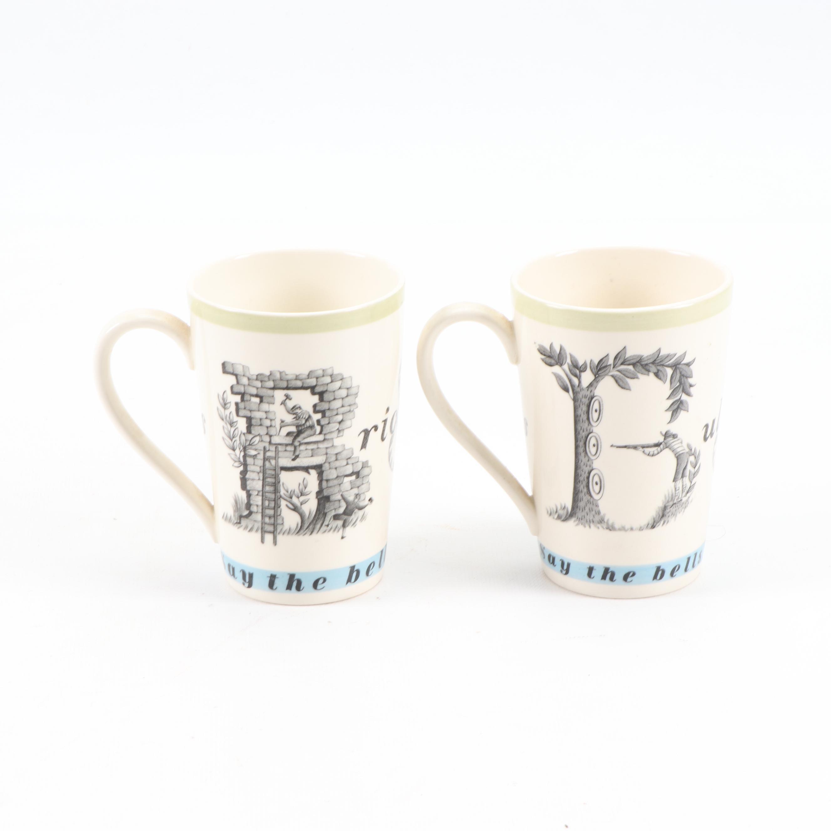 Richard Guyatt for Wedgwood "Oranges and Lemons" Pitcher and Mugs