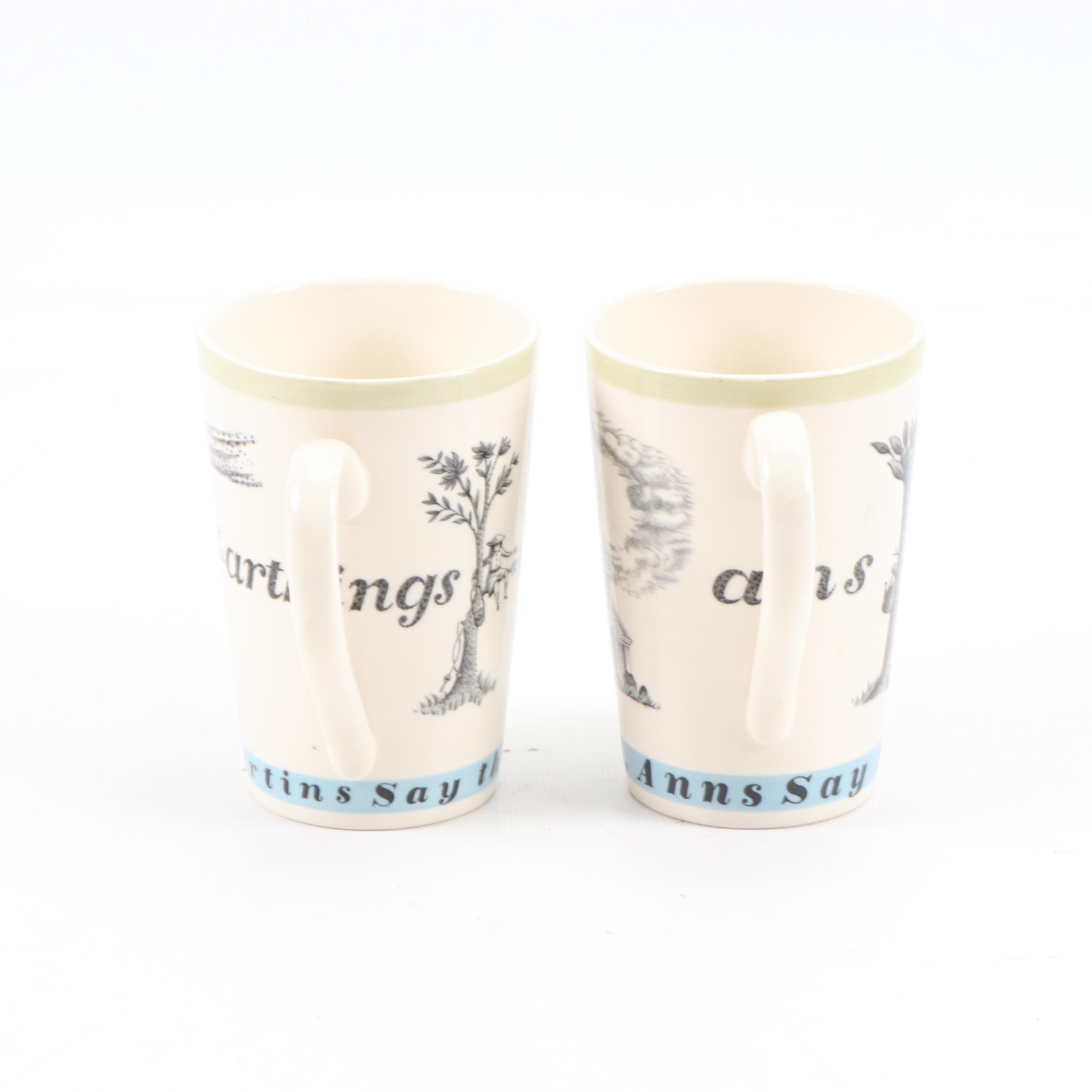 Richard Guyatt for Wedgwood "Oranges and Lemons" Pitcher and Mugs