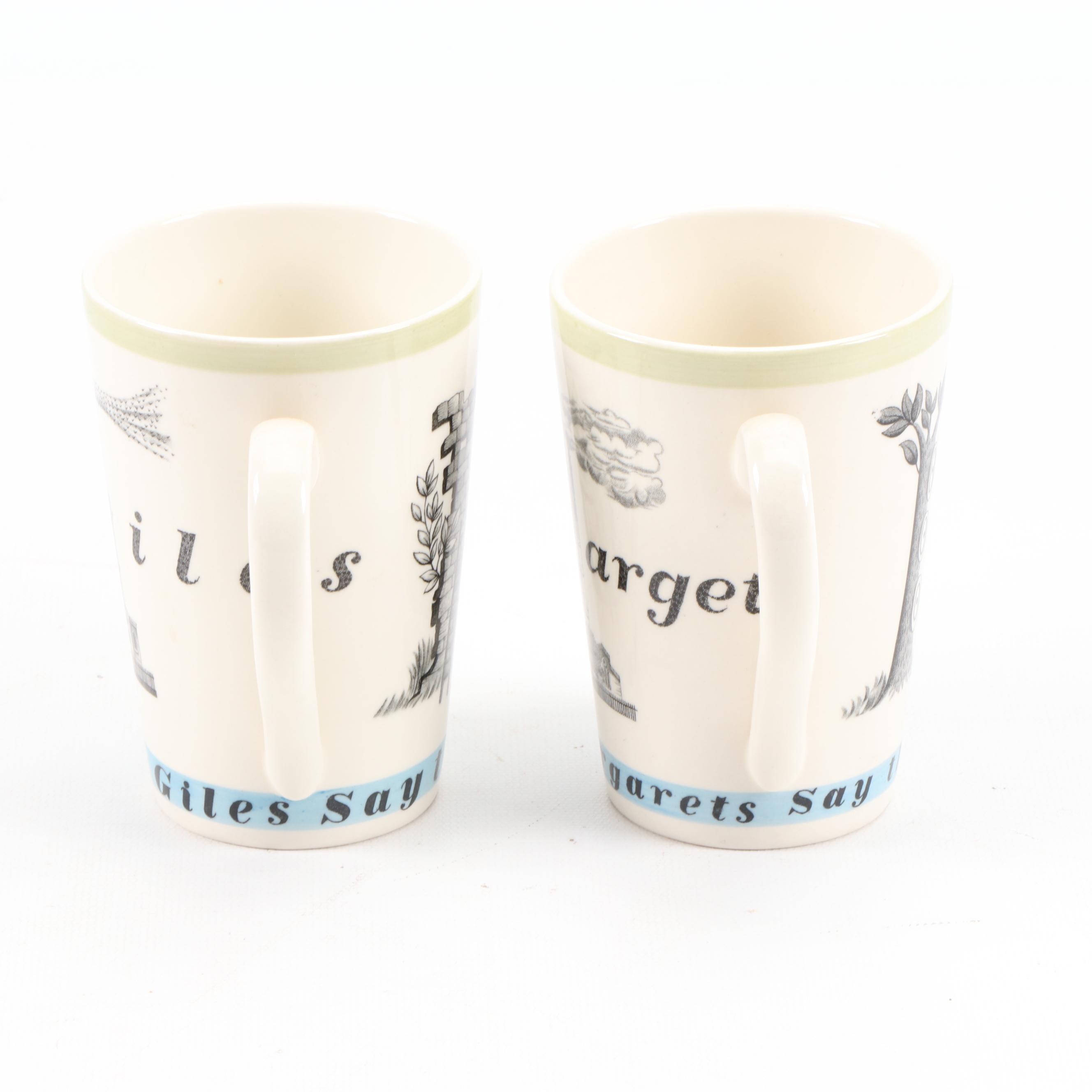 Richard Guyatt for Wedgwood "Oranges and Lemons" Pitcher and Mugs