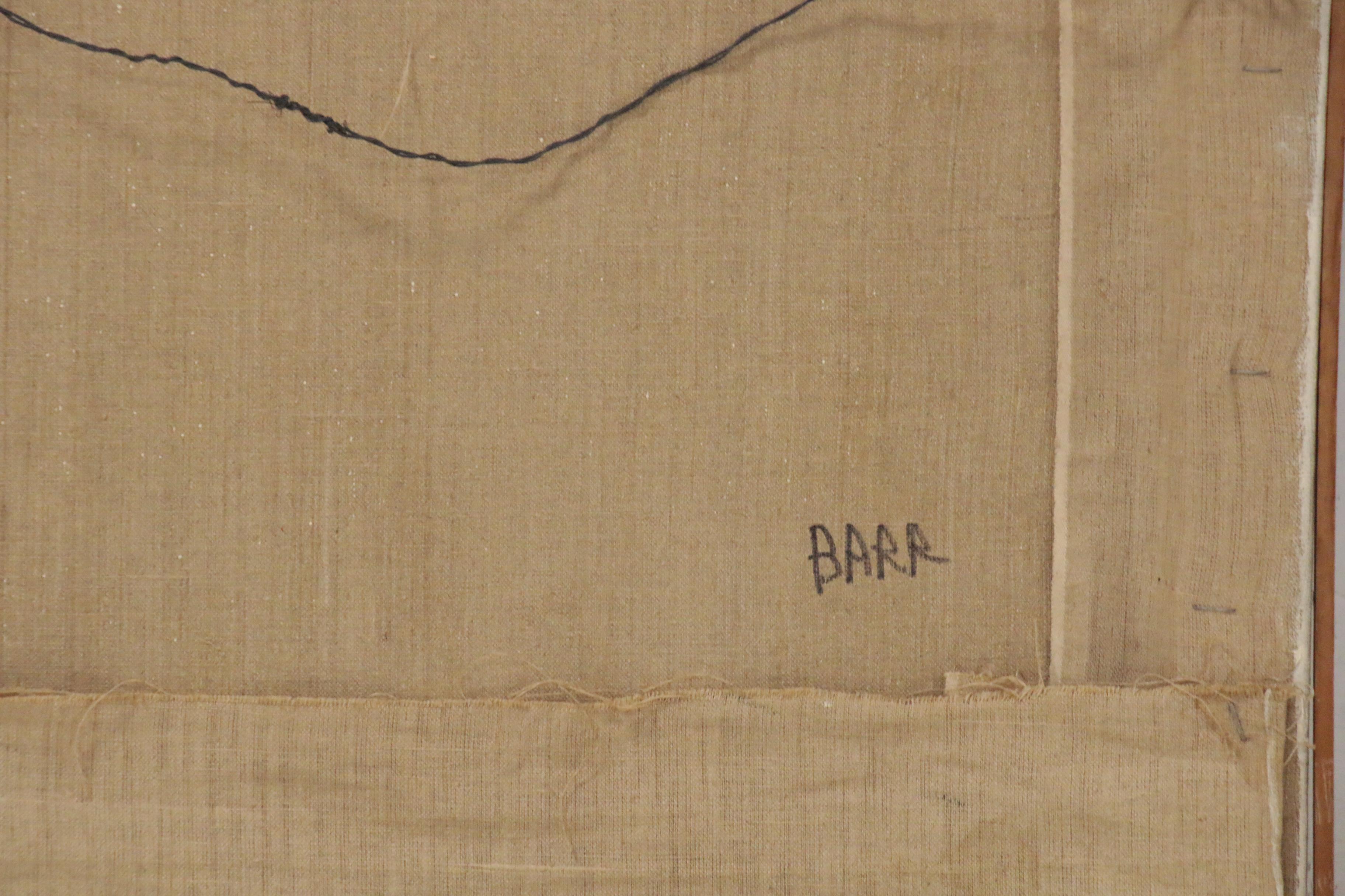 Chuck Barr Abstract Oil Painting, Late 20th Century