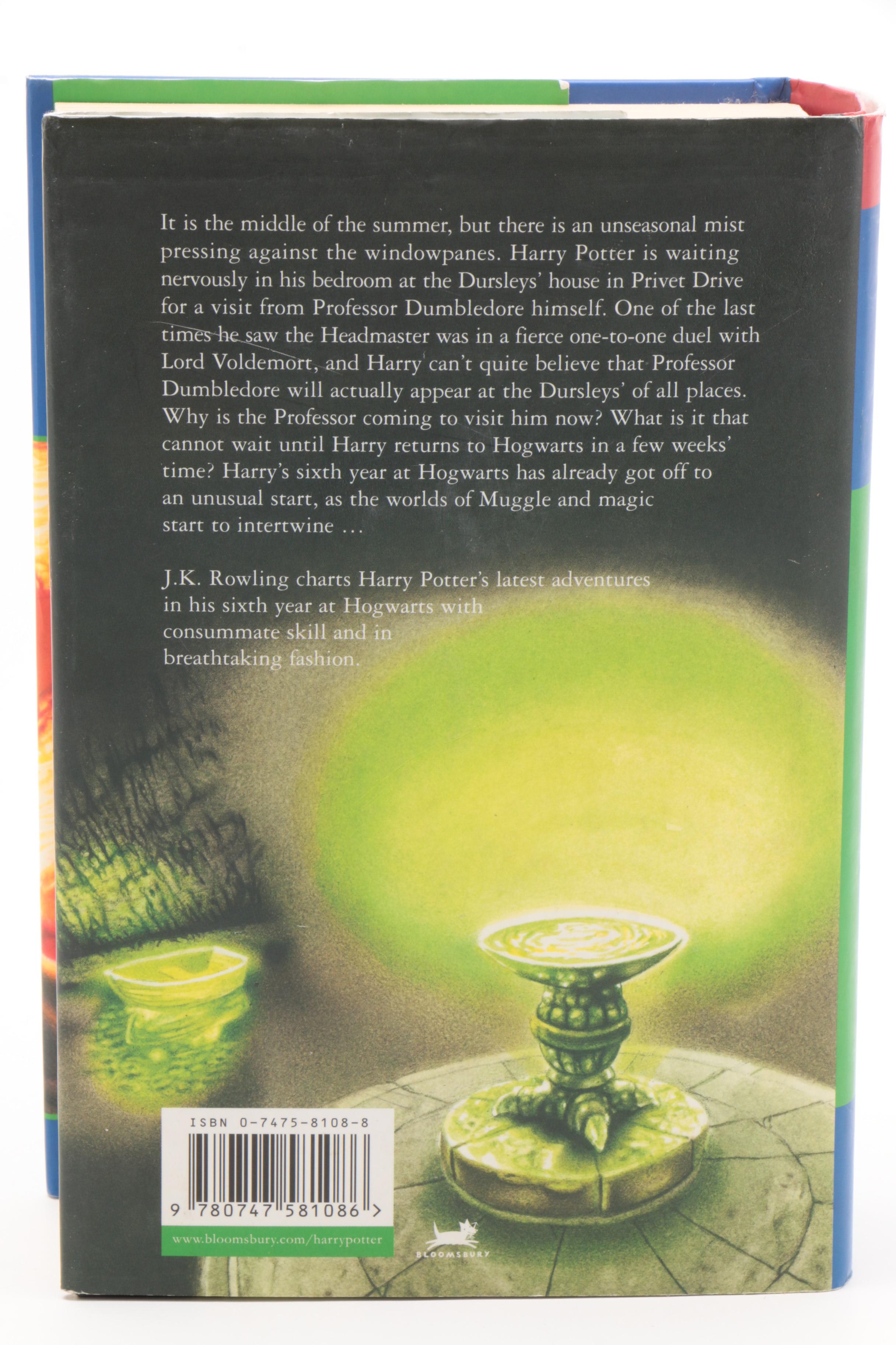 First UK Edition "Harry Potter and the Half-Blood Prince" by J. K. Rowling, 2005