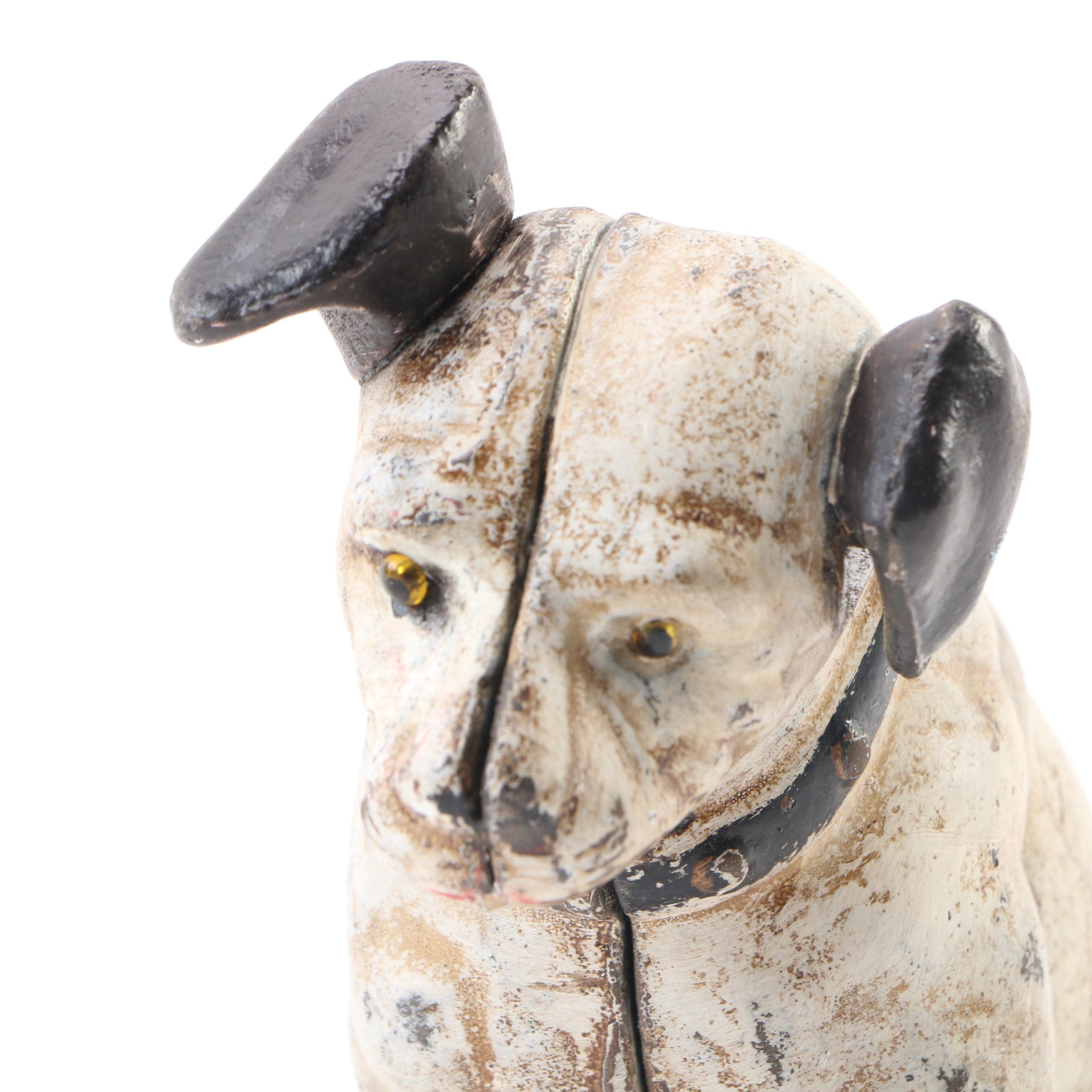 "Nipper RCA Dog" Cast Iron Still Bank Reproduction