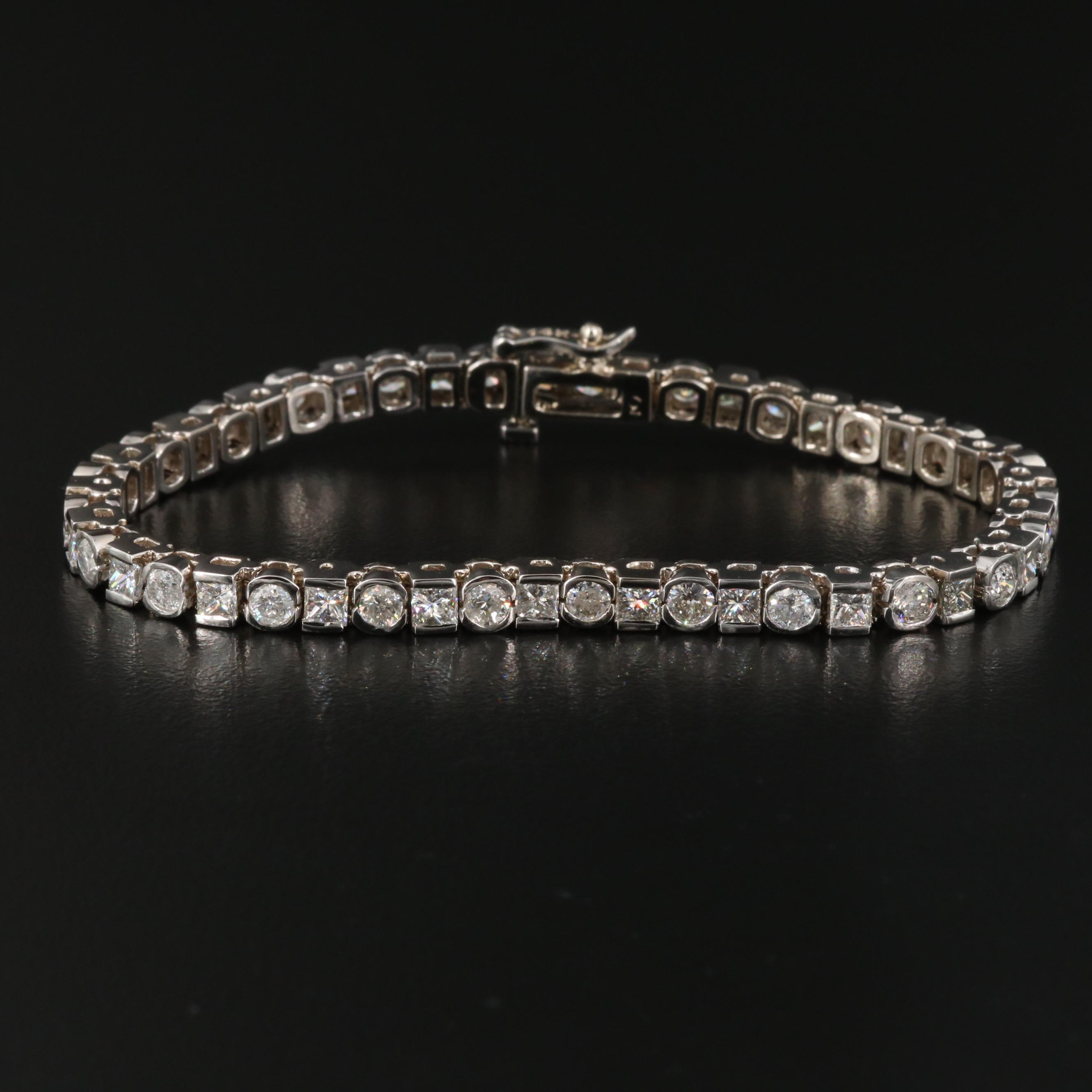 14K 6.00 CTW Diamond Line Bracelet