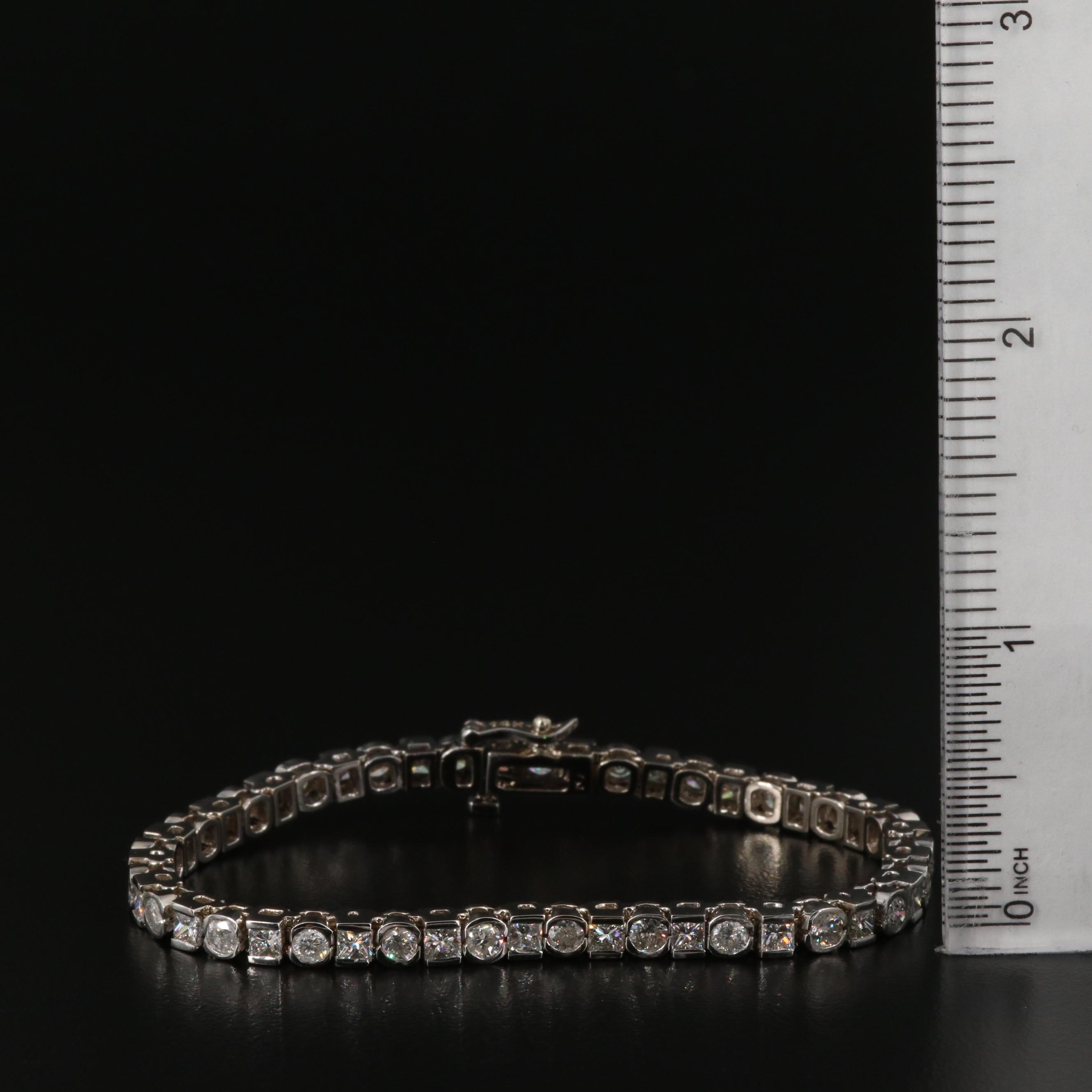 14K 6.00 CTW Diamond Line Bracelet