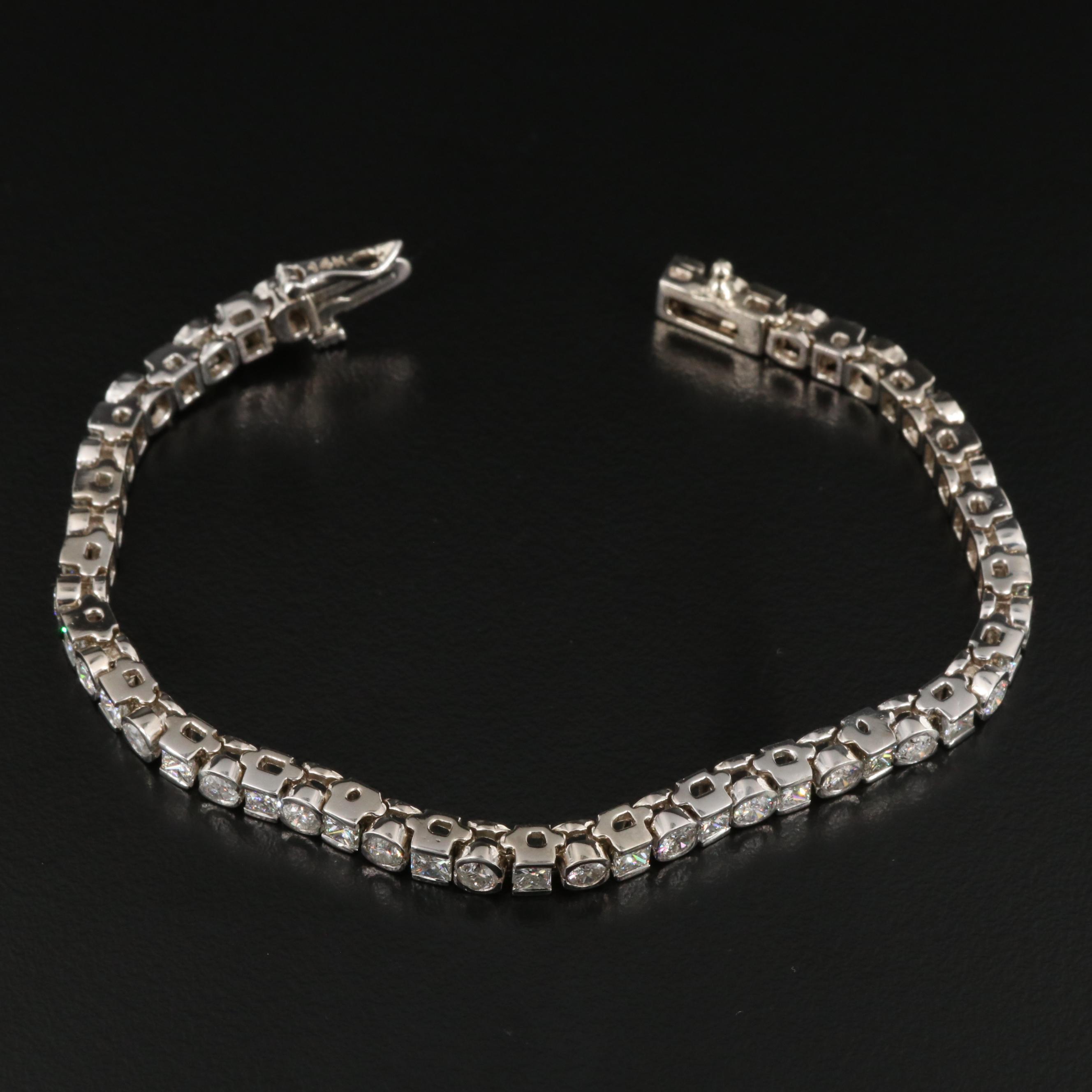 14K 6.00 CTW Diamond Line Bracelet