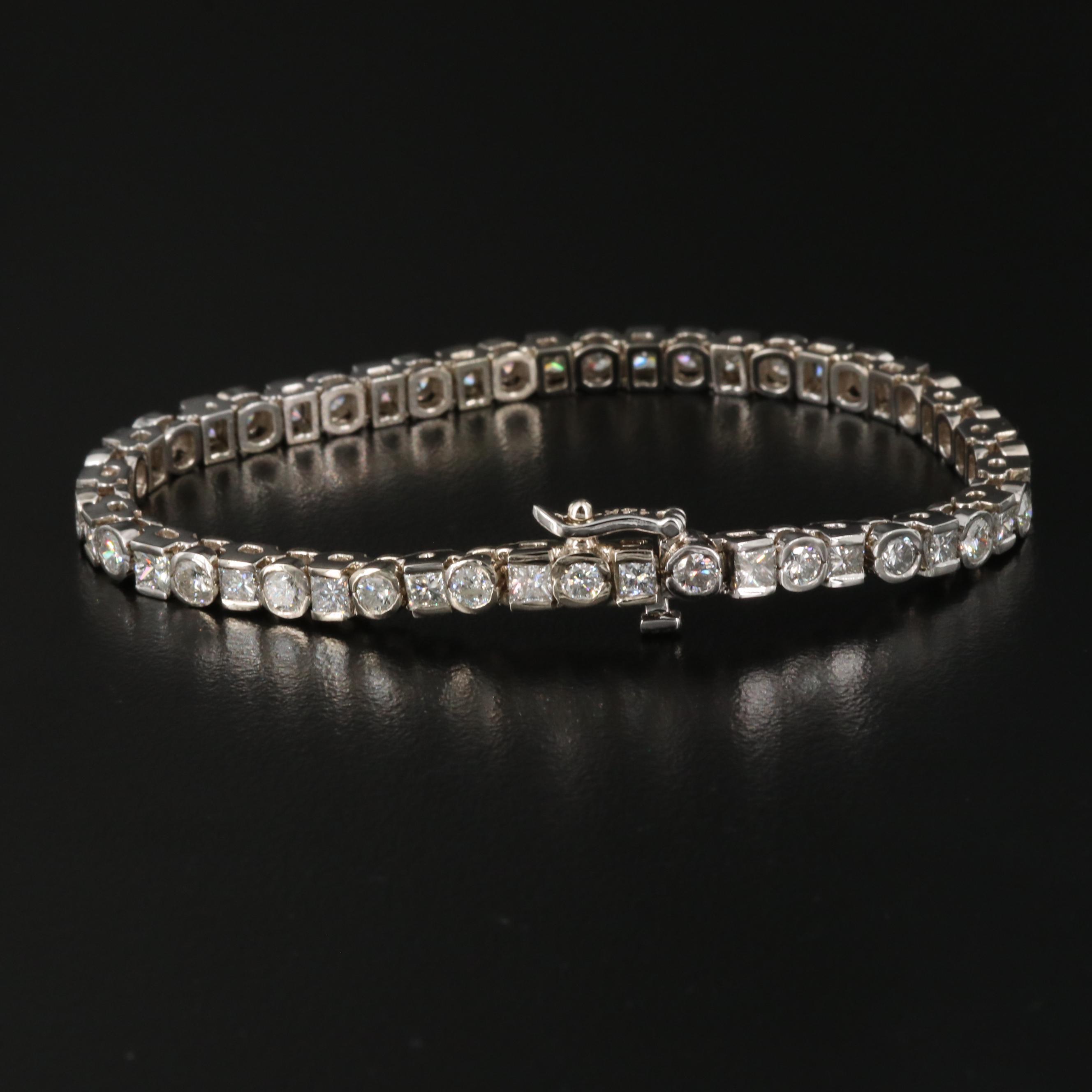 14K 6.00 CTW Diamond Line Bracelet
