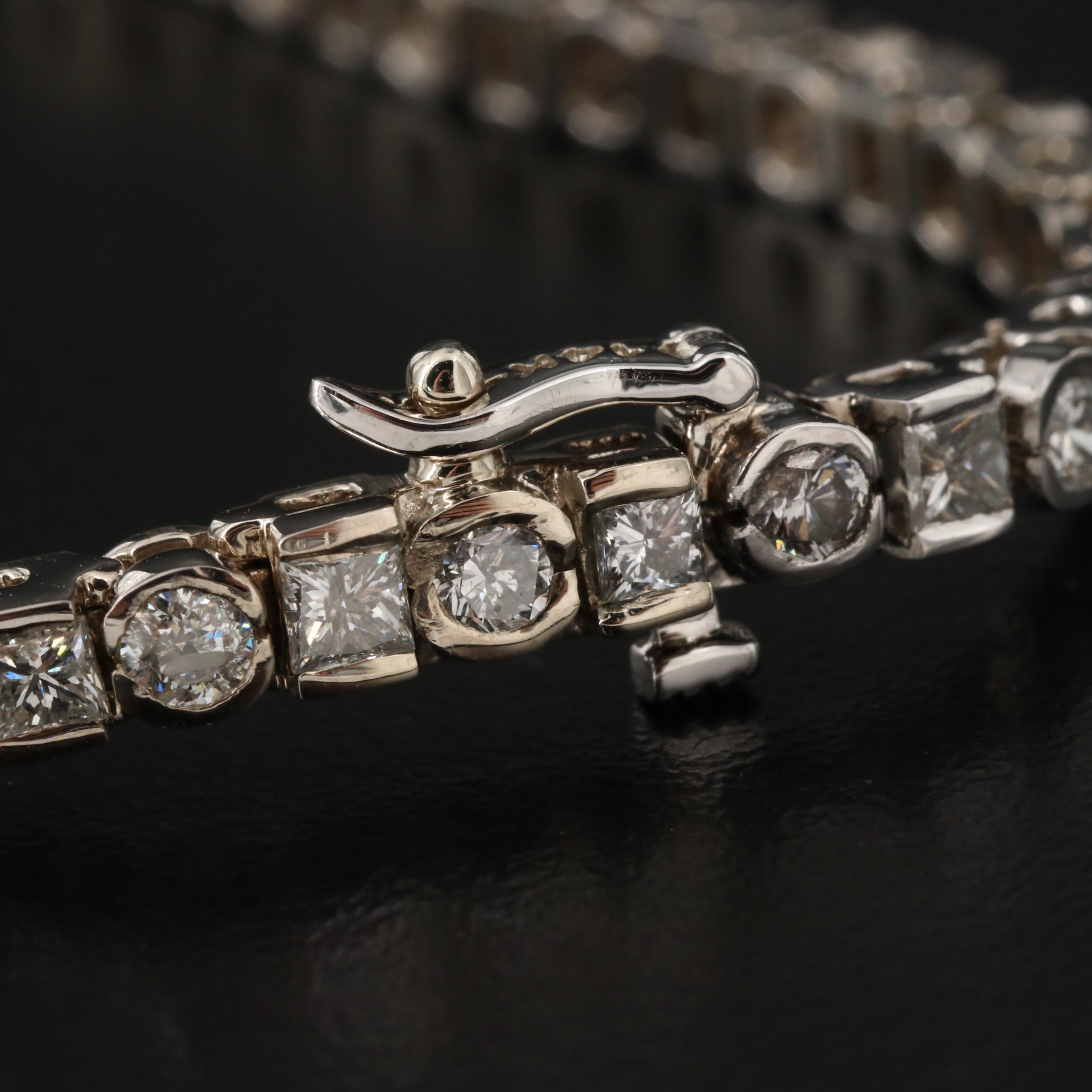 14K 6.00 CTW Diamond Line Bracelet