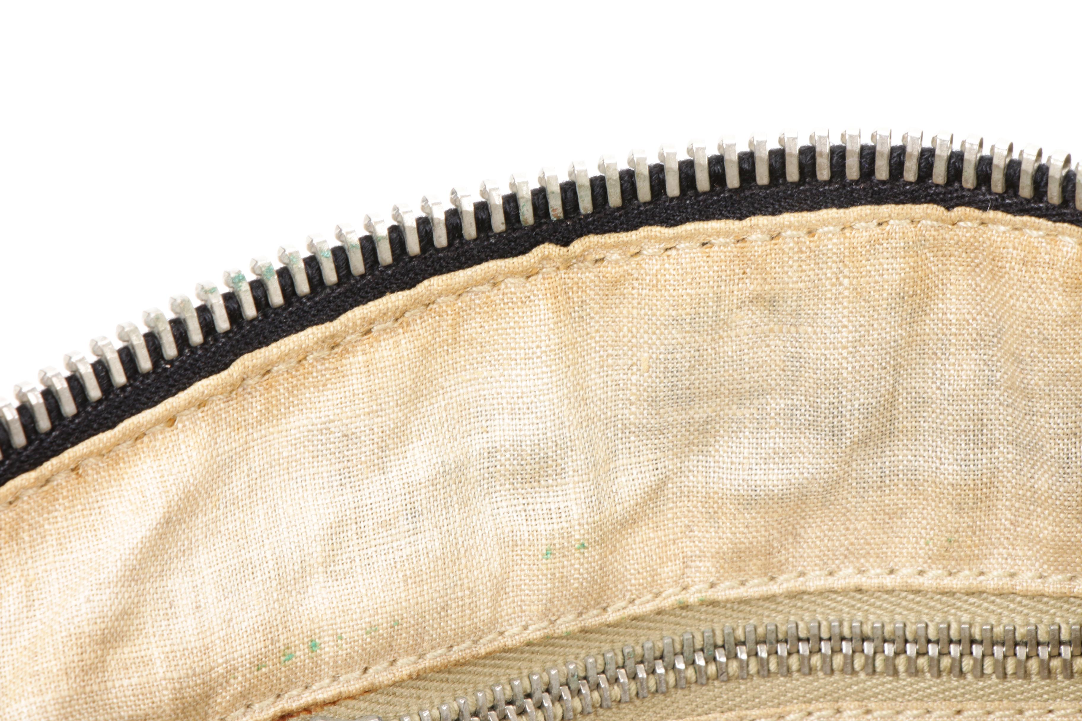 Prada Shoulder Bag in Black Grained Leather with Contrast Stitching