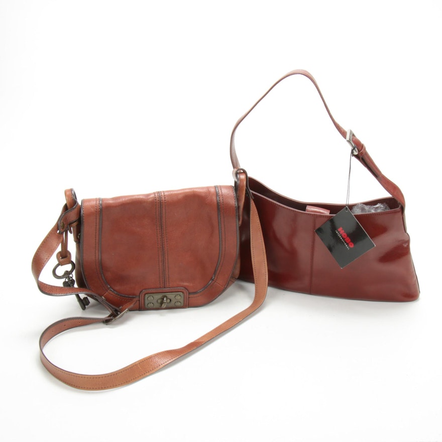 Hobo International and Fossil Leather Handbags