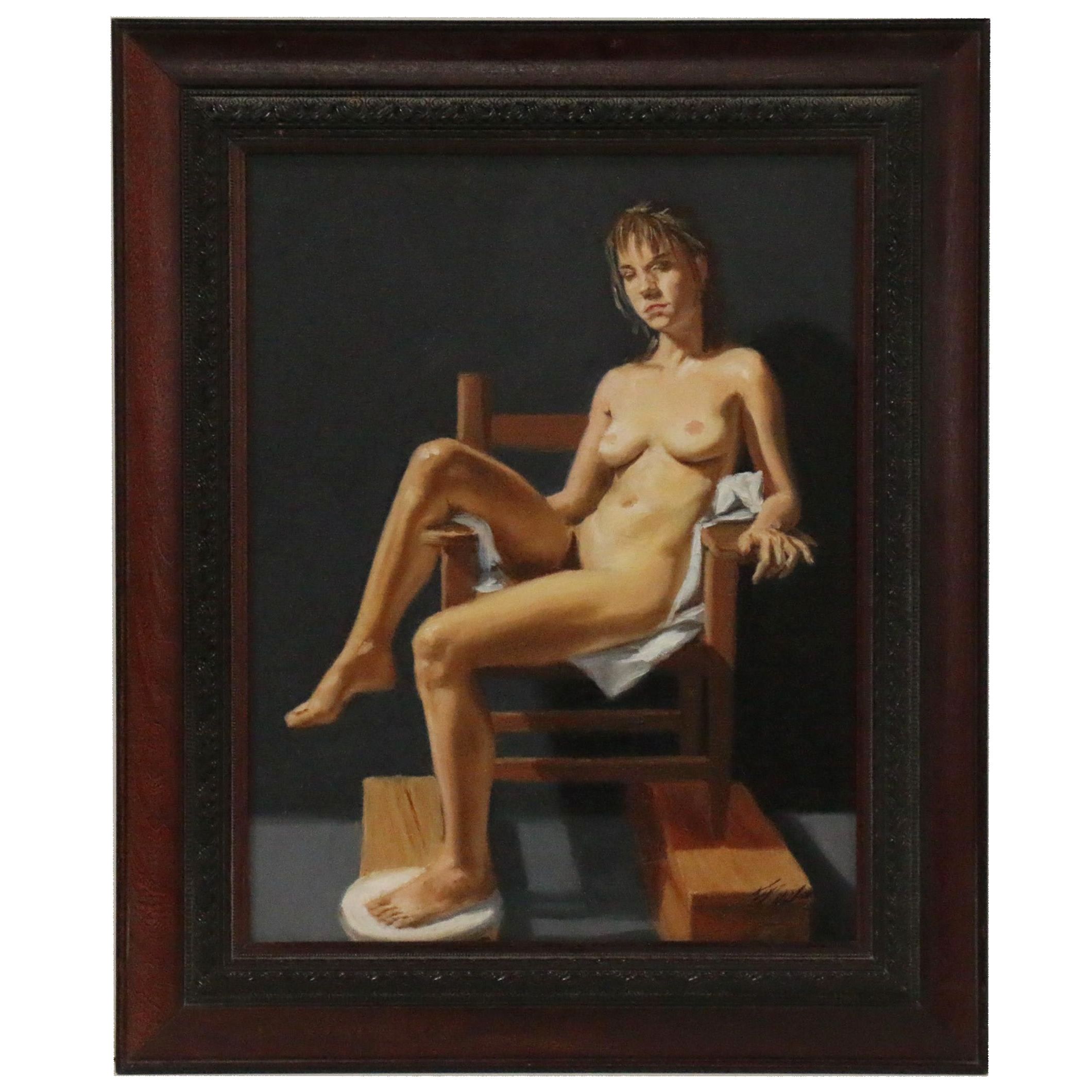 Ty Milner Figure Oil Painting "Night Life"