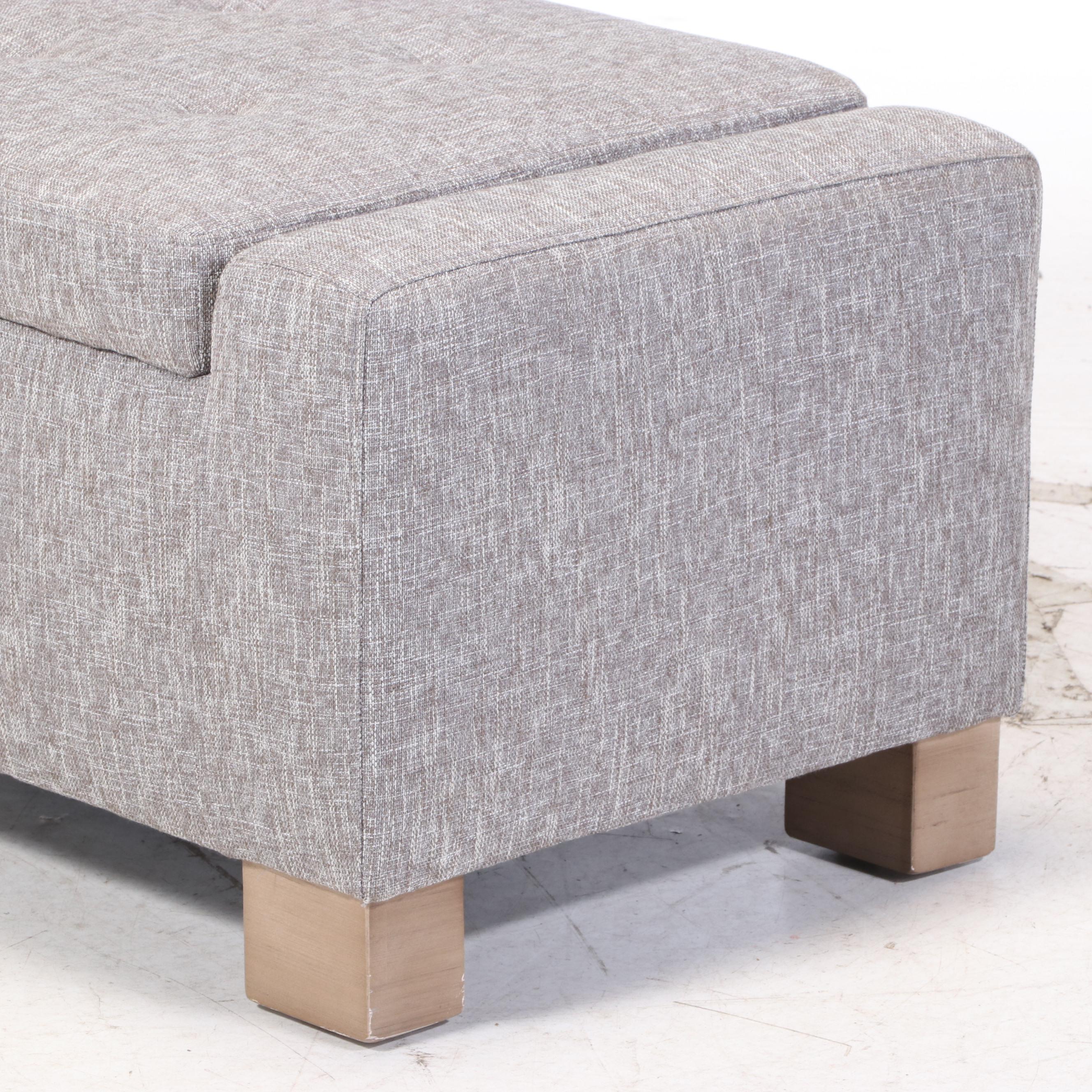 Jason Furniture Co. Upholstered LiftSeat Storage Ottoman EBTH