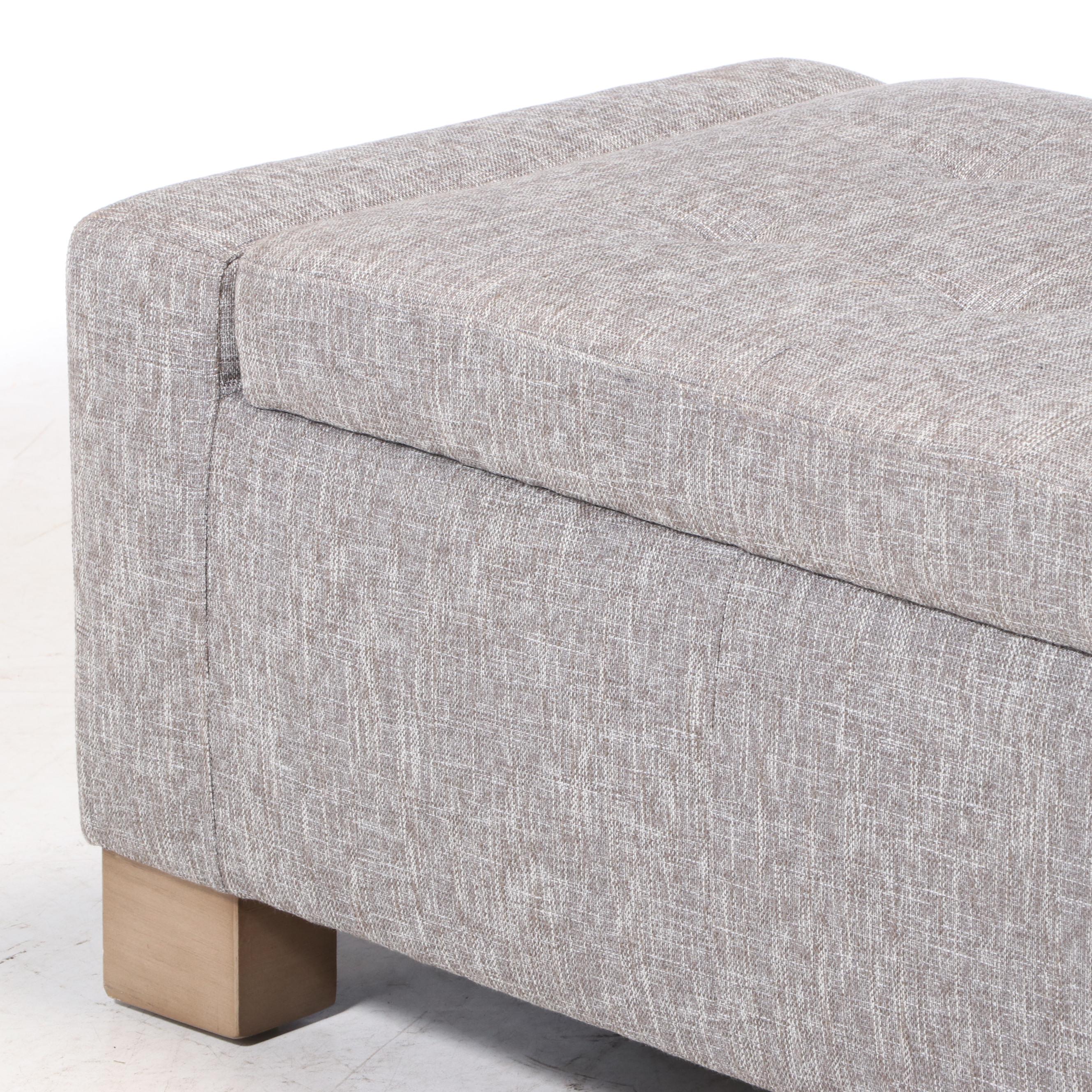 Jason Furniture Co. Upholstered LiftSeat Storage Ottoman EBTH