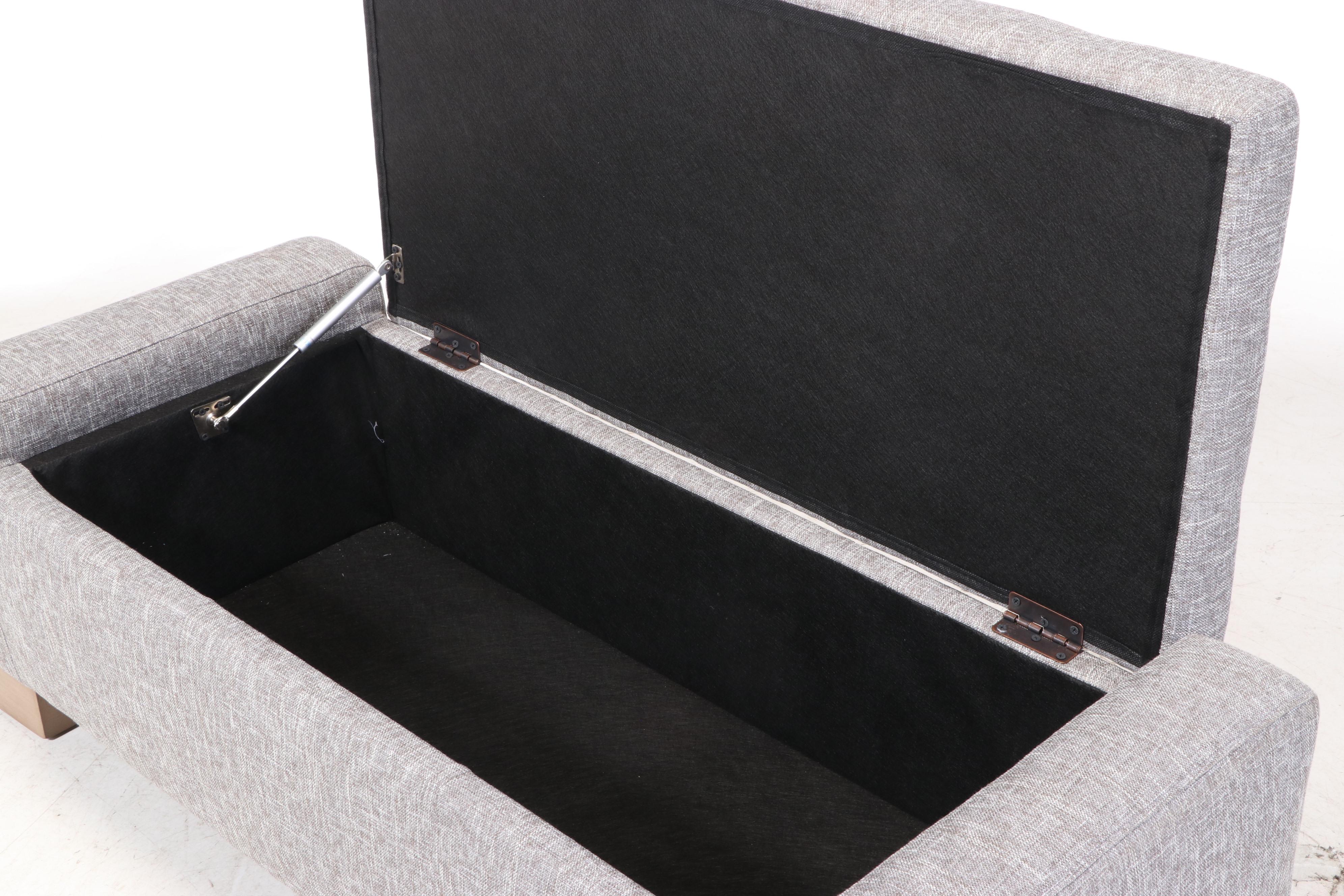 Jason Furniture Co. Upholstered Lift-Seat Storage Ottoman