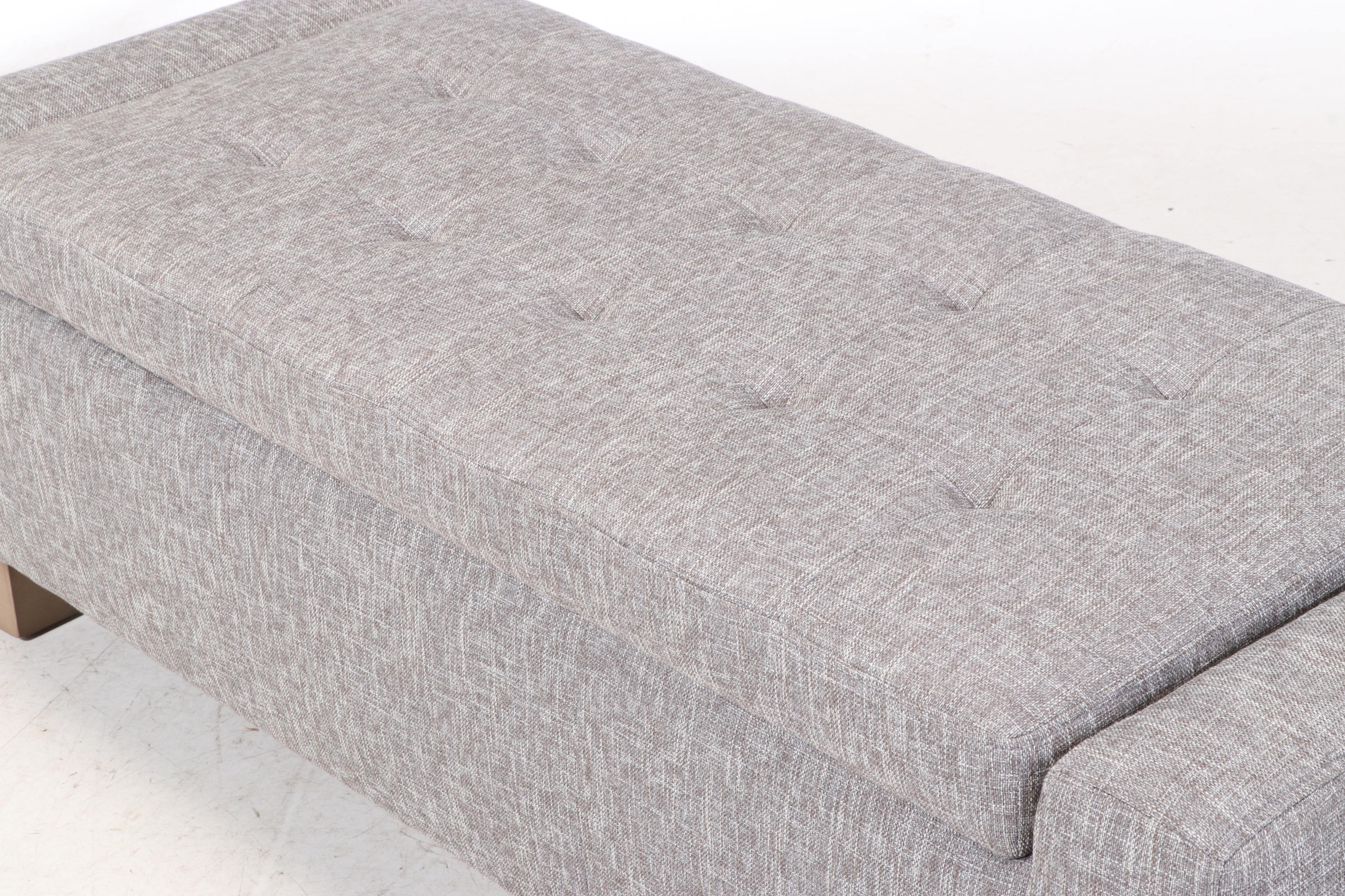 Jason Furniture Co. Upholstered LiftSeat Storage Ottoman EBTH