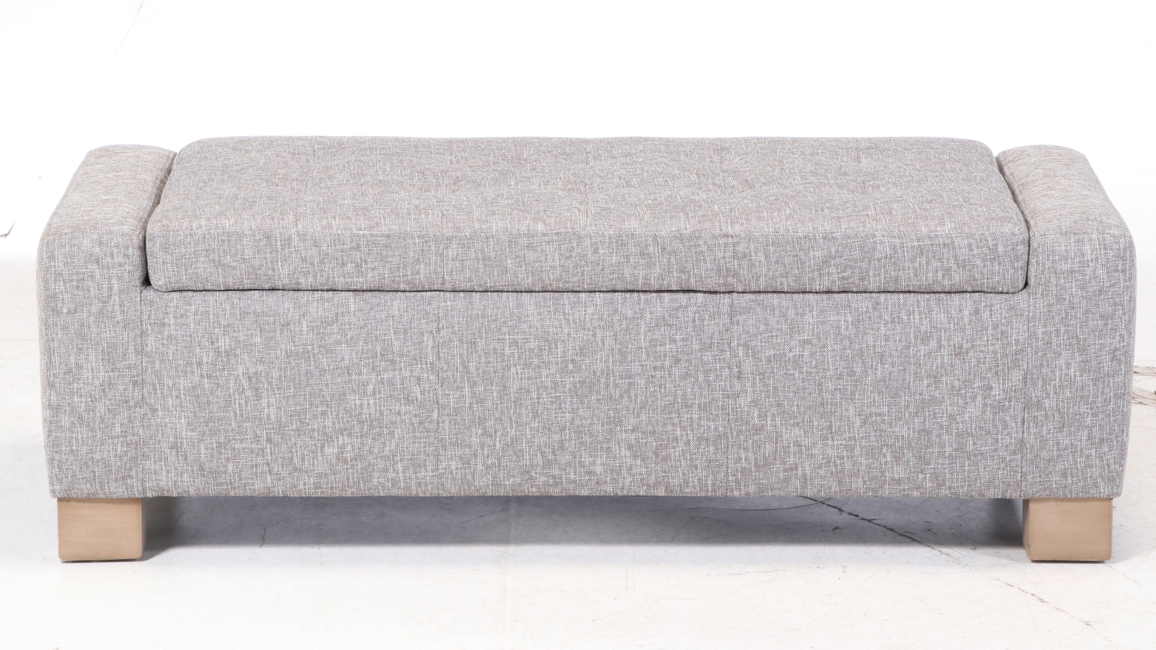 Jason Furniture Co. Upholstered Lift-Seat Storage Ottoman