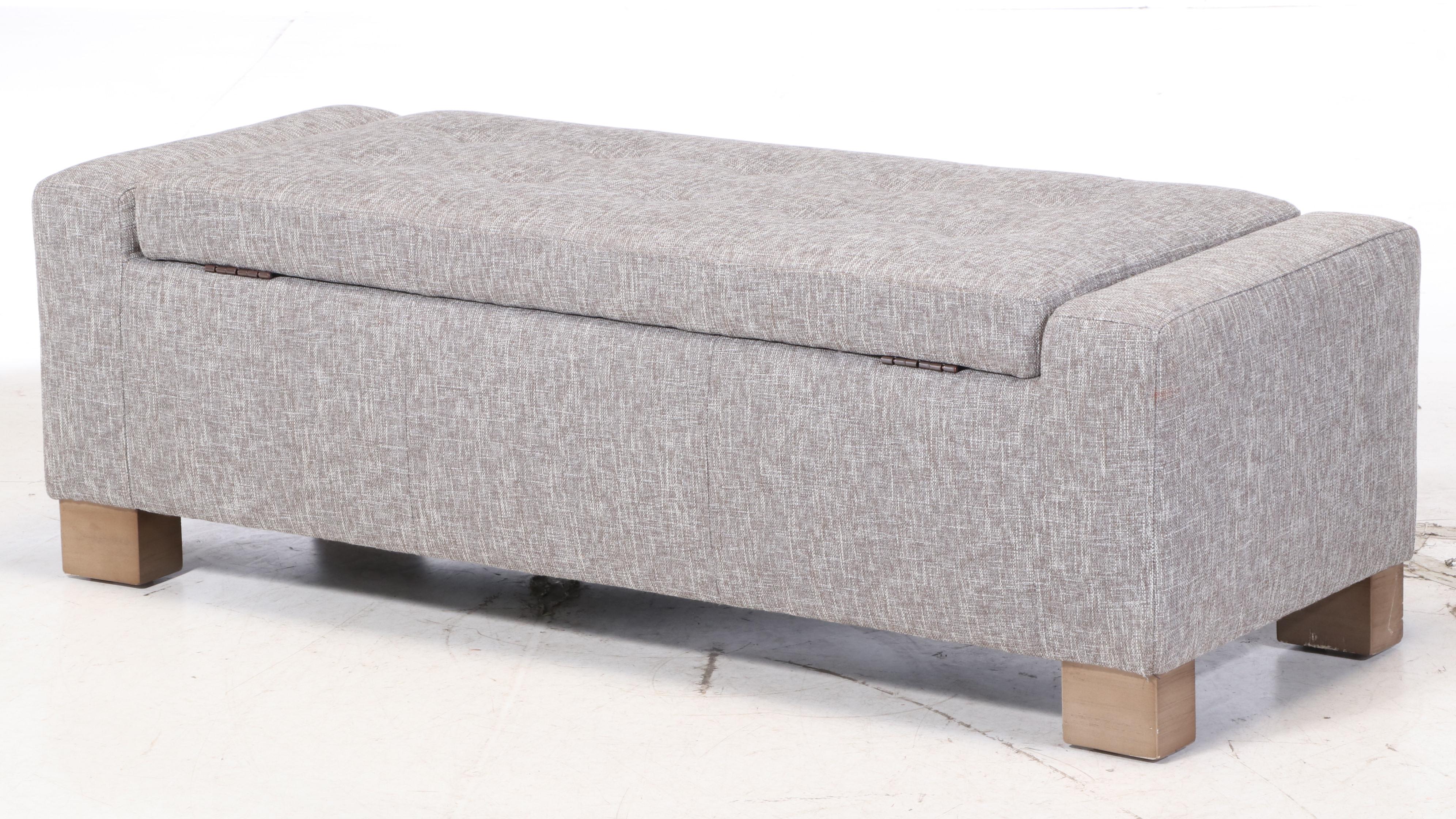 Jason Furniture Co. Upholstered Lift-Seat Storage Ottoman