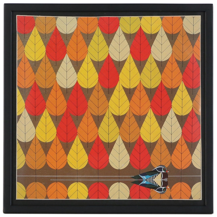 Offset Lithograph After Charley Harper "Octoberama"