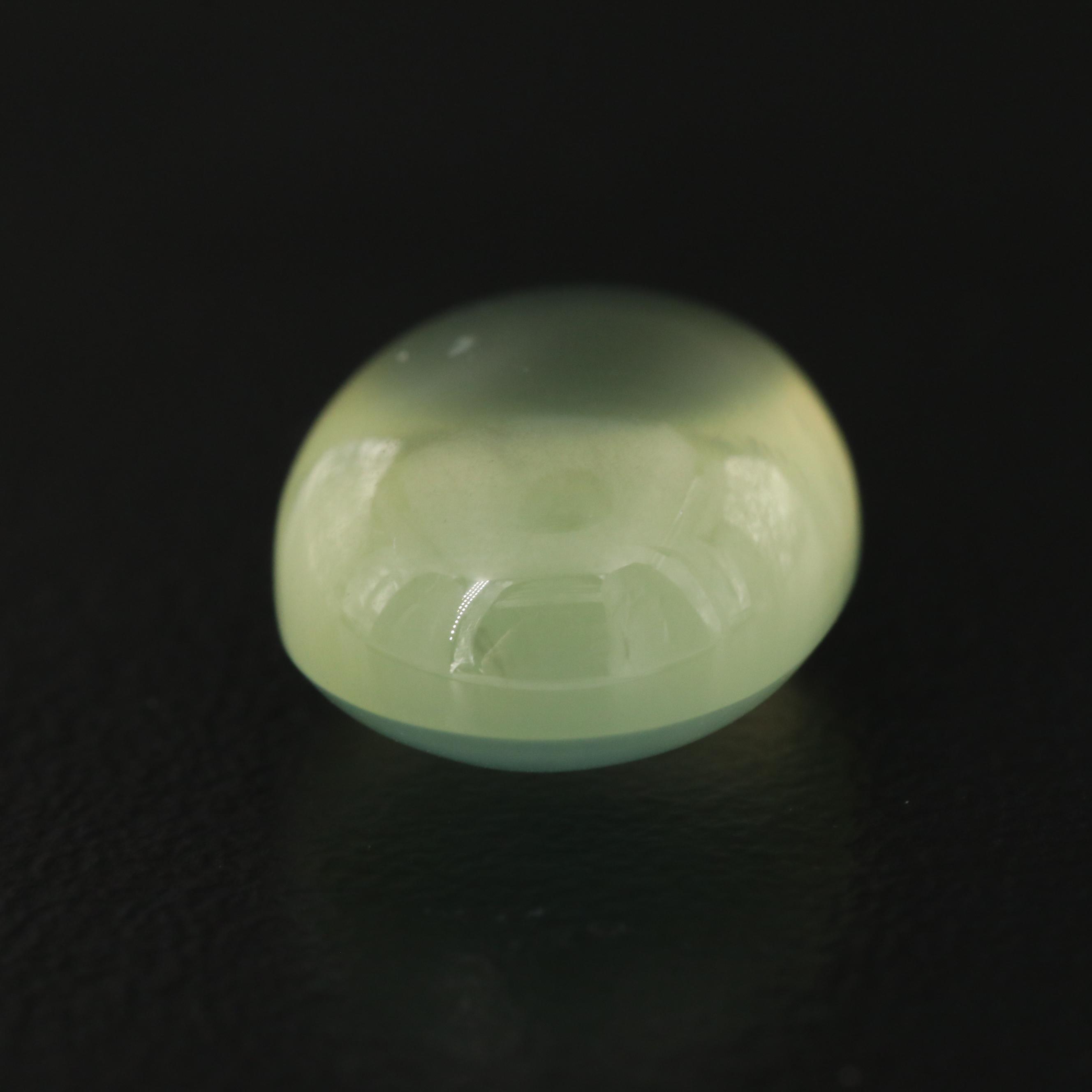 Loose 8.19 CT Oval Cabochon Prehnite