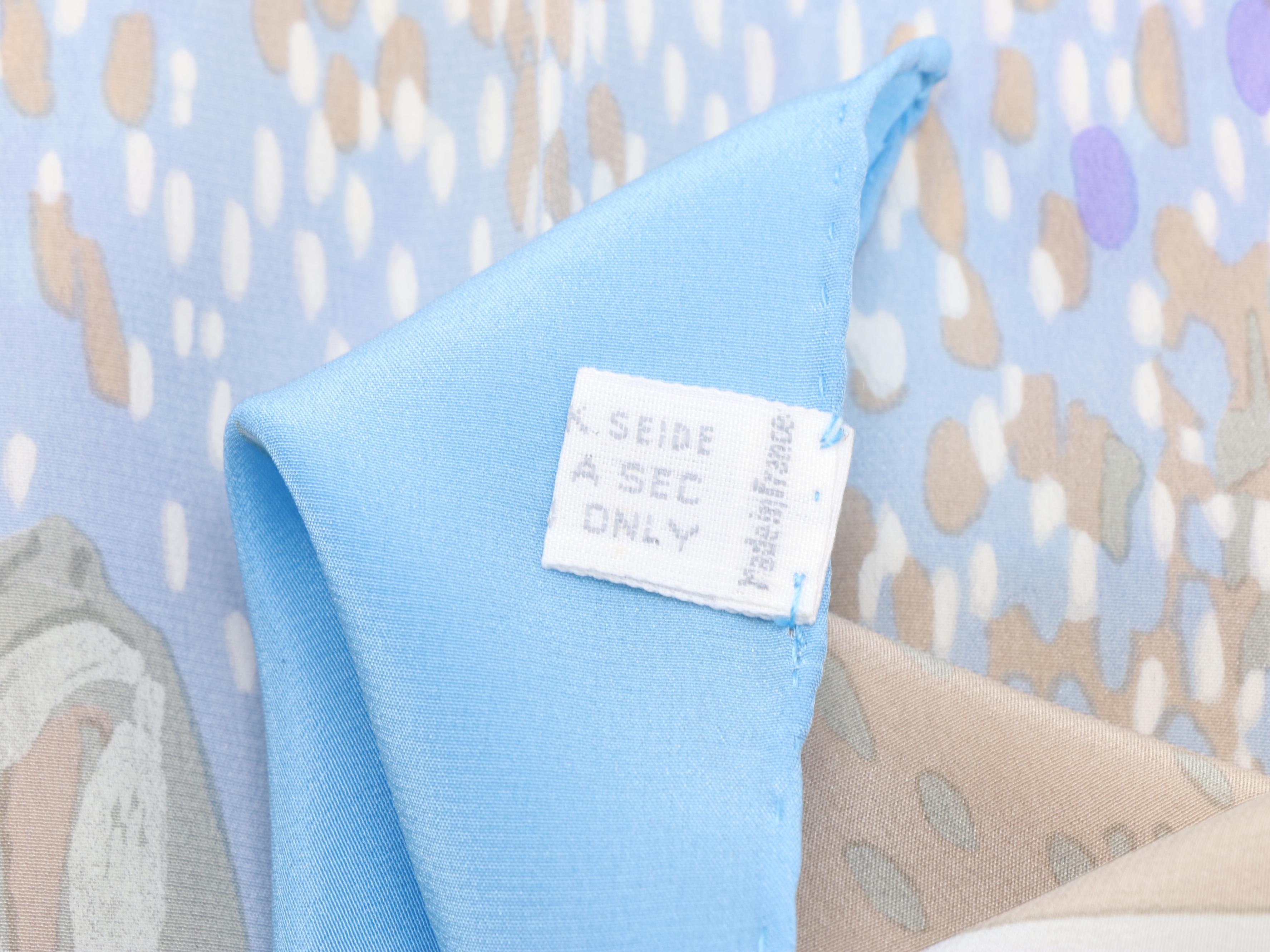 Christian Dior Water Lilies Print Silk Scarf