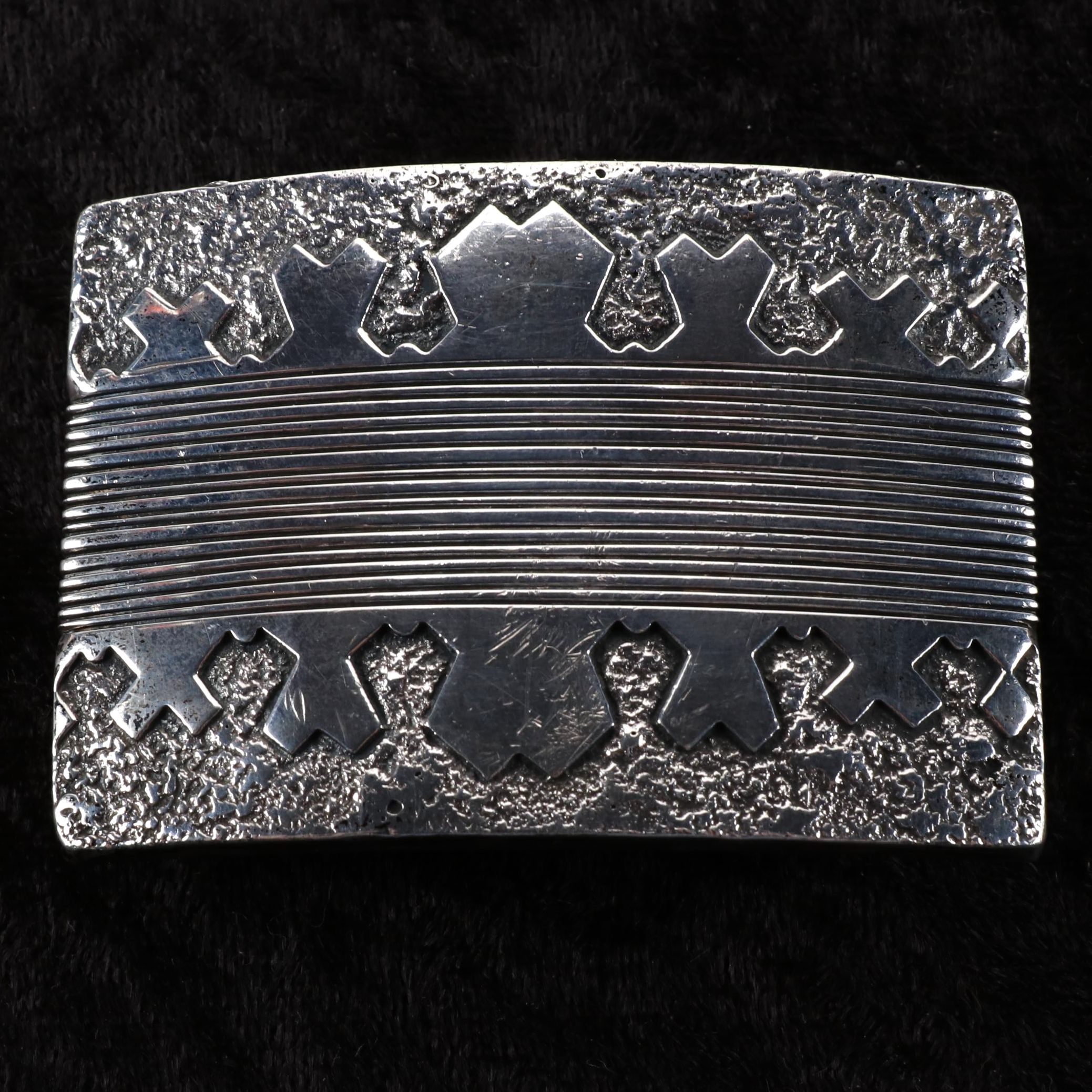 Gibson Nez Navajo Diné Sterling Silver Belt Buckle