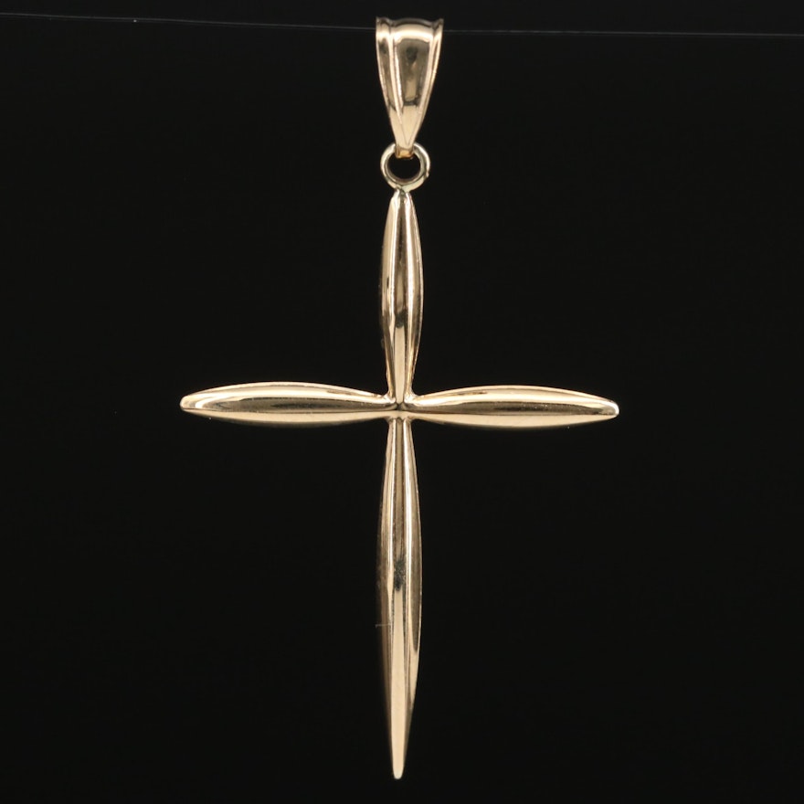 14K Cross Pendant