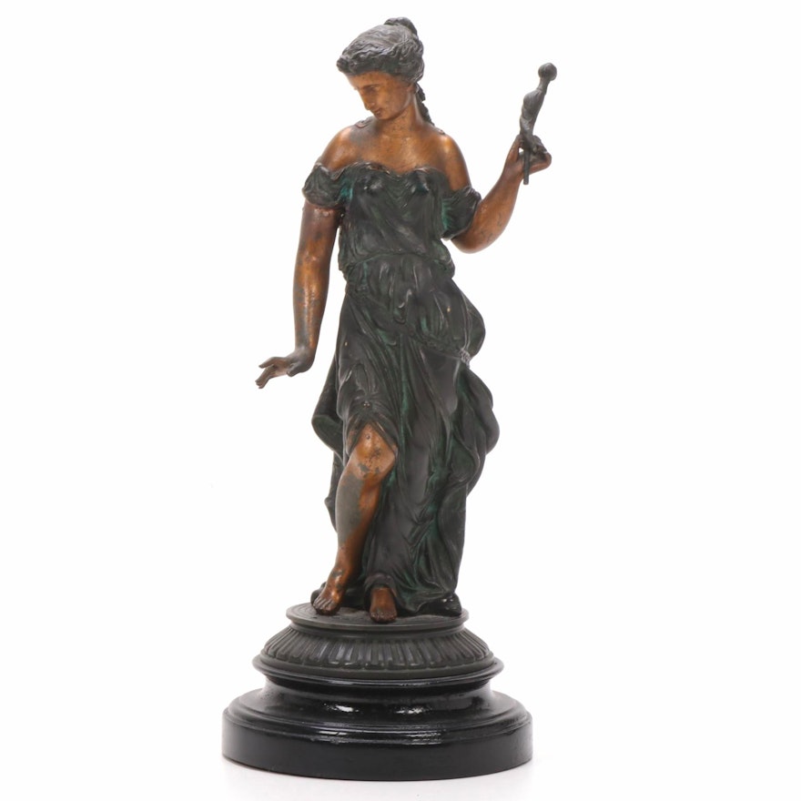 Classical Style Brass Figure, 20th Century