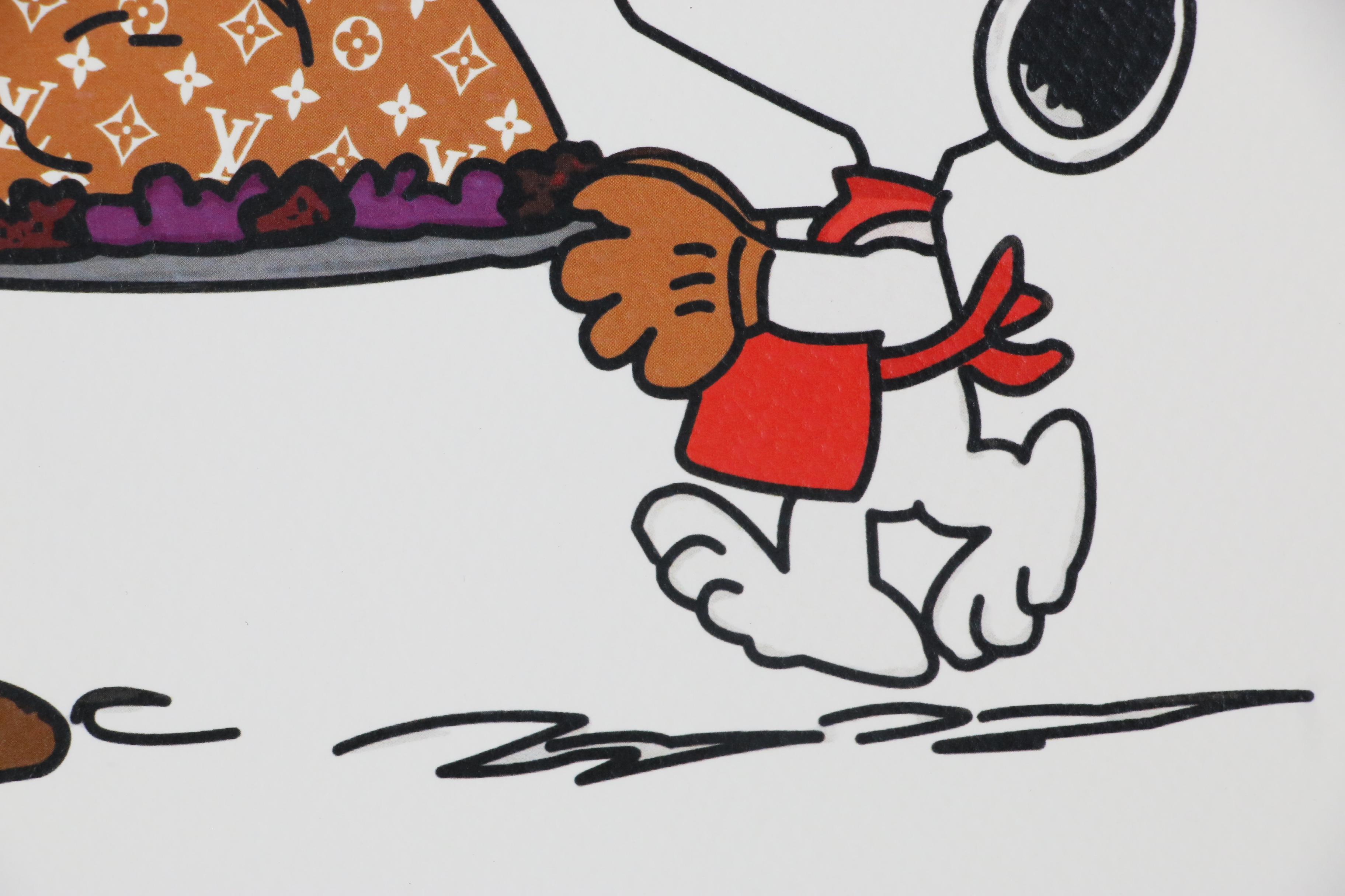Death NYC Pop Art Offset Lithograph Featuring Snoopy and Charlie Brown, 2019