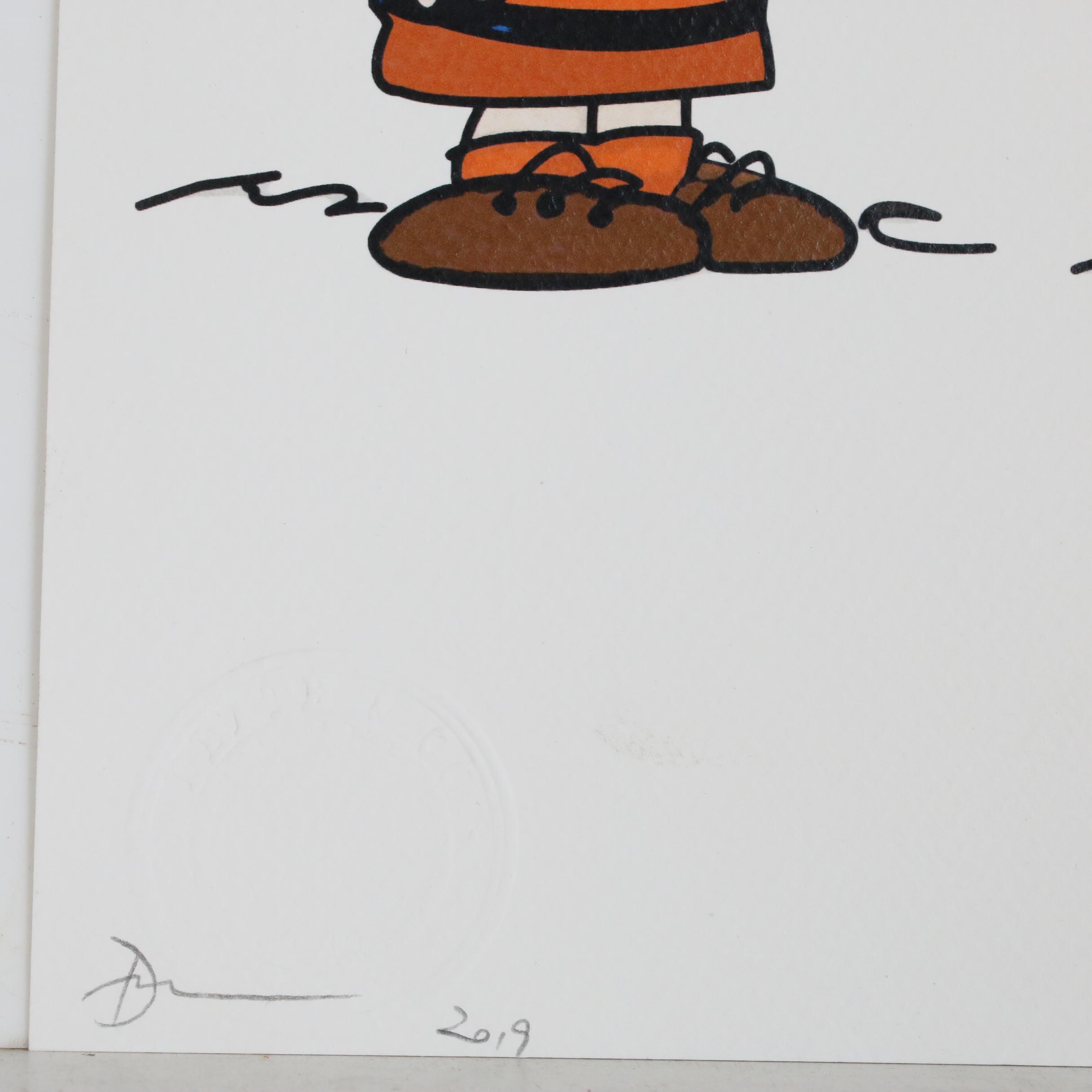 Death NYC Pop Art Offset Lithograph Featuring Snoopy and Charlie Brown, 2019