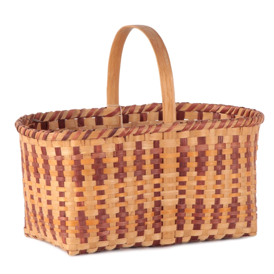 Marie George Cherokee Splint White Oak Market Basket