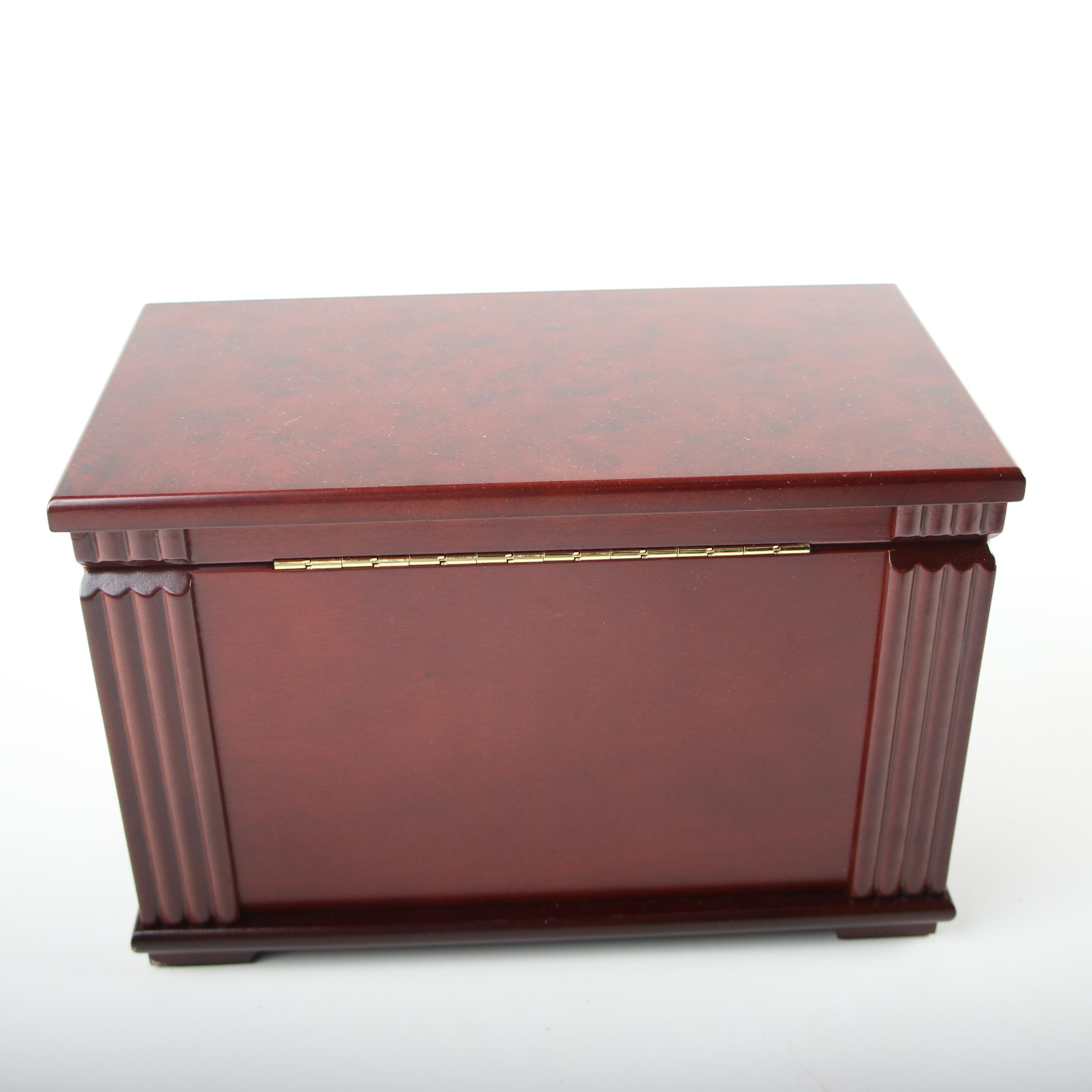 Luxury Giftware by Jere Locking Wooden Jewelry Chest with High Gloss Finish