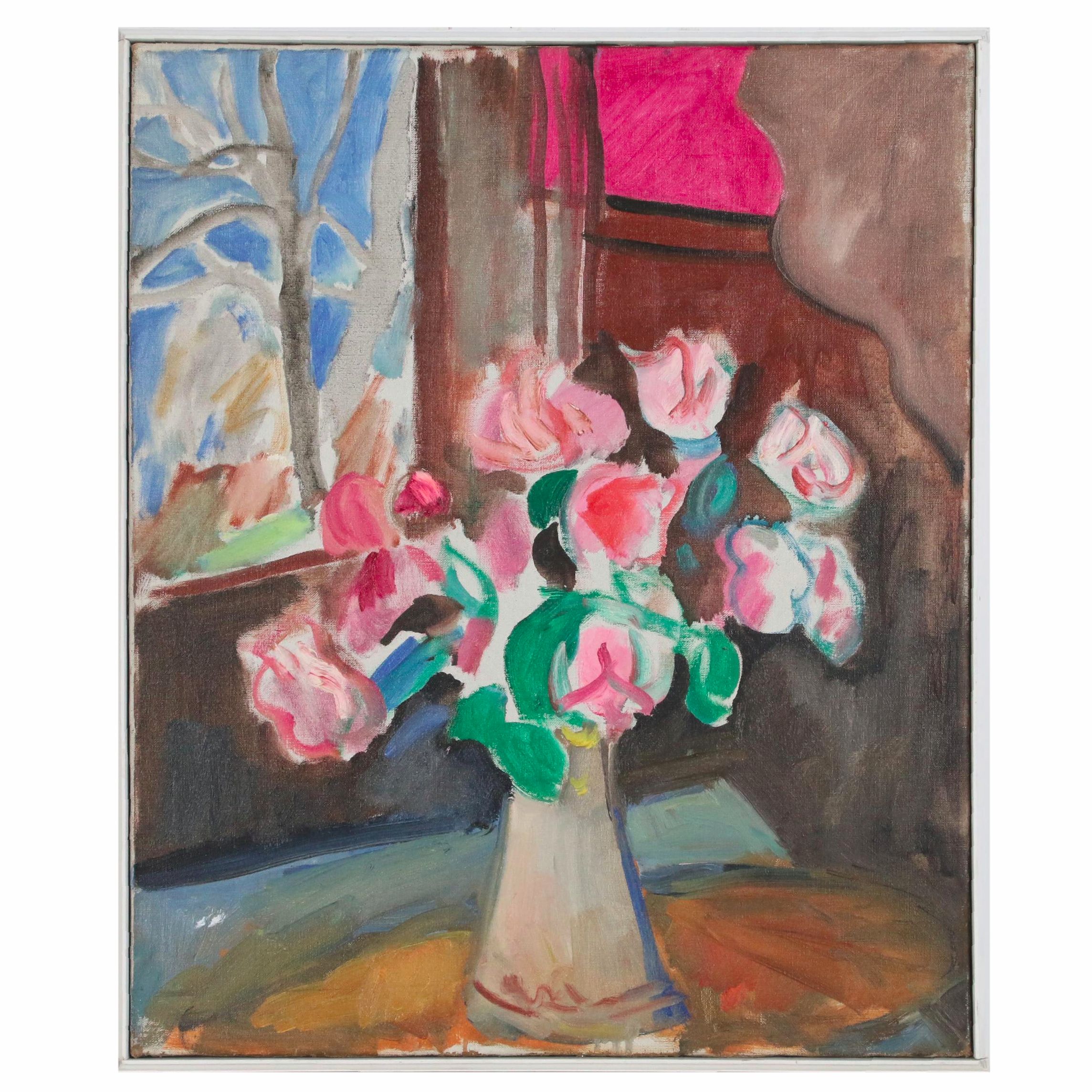 Marilyn Powers Oil Painting of Floral Still Life