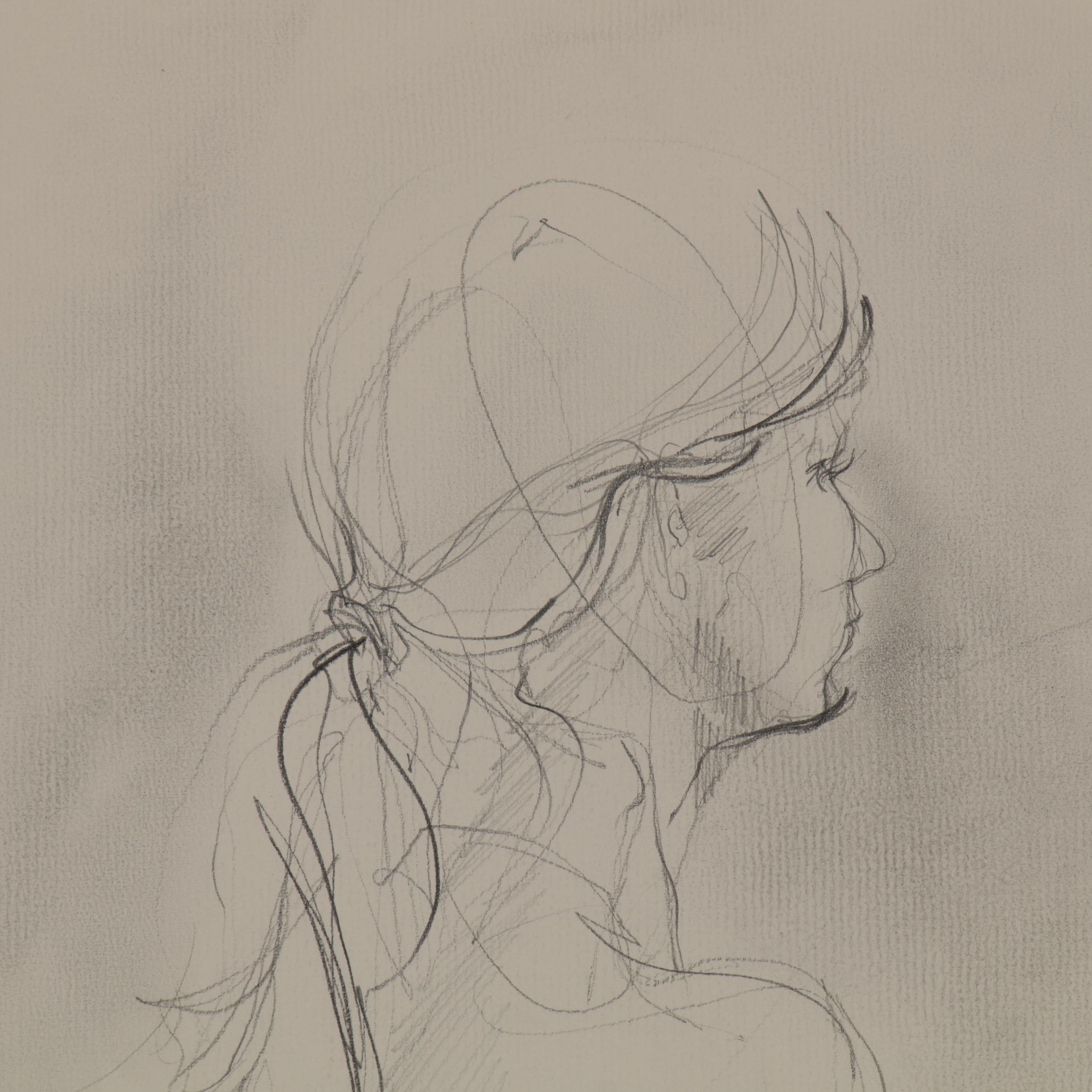 John Tuska Figure Drawings of Female Nudes