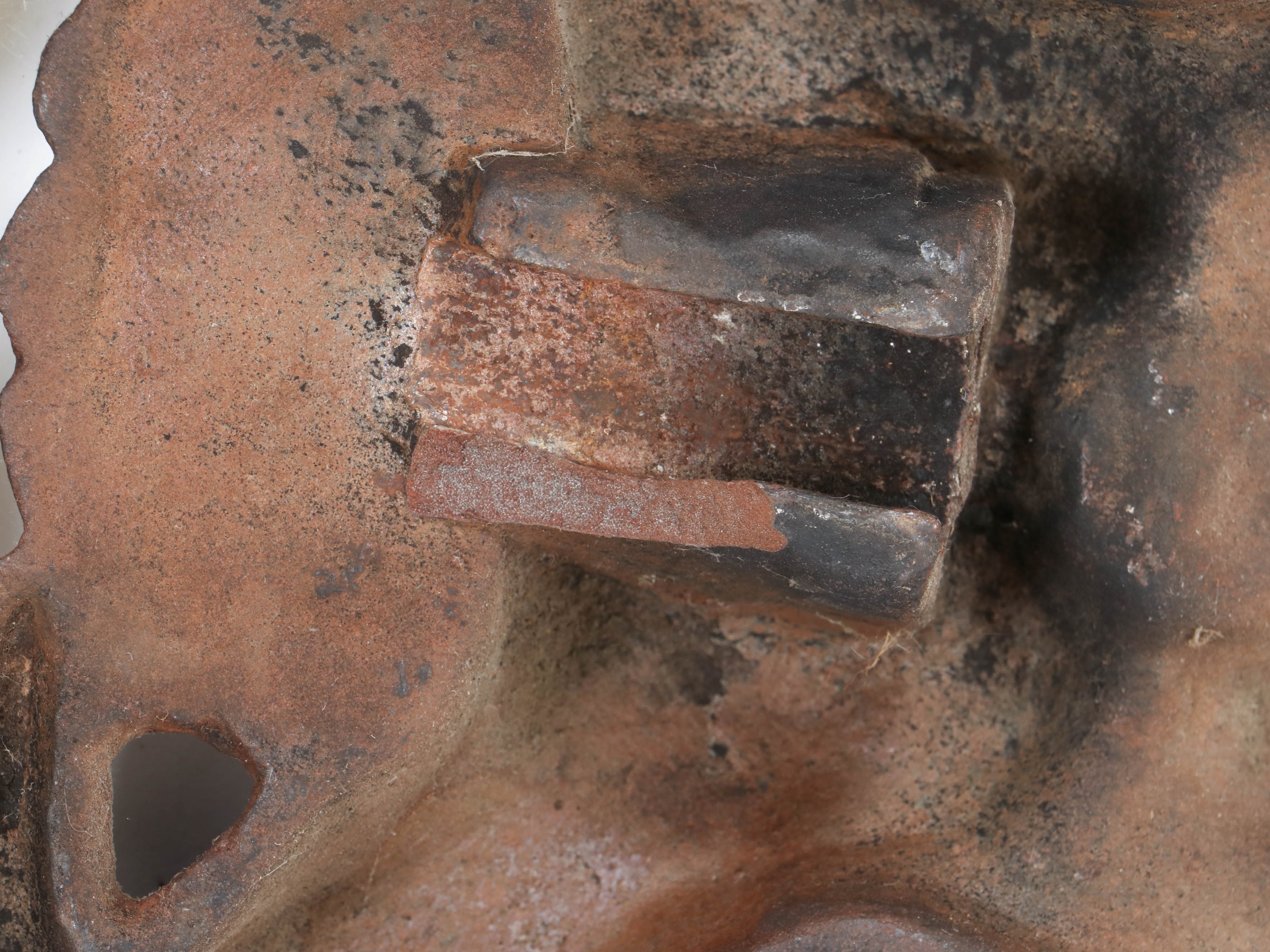 Peck, Stow & Wilcox Cast Iron Owl Andirons with Glass Eyes, Early 20th C.