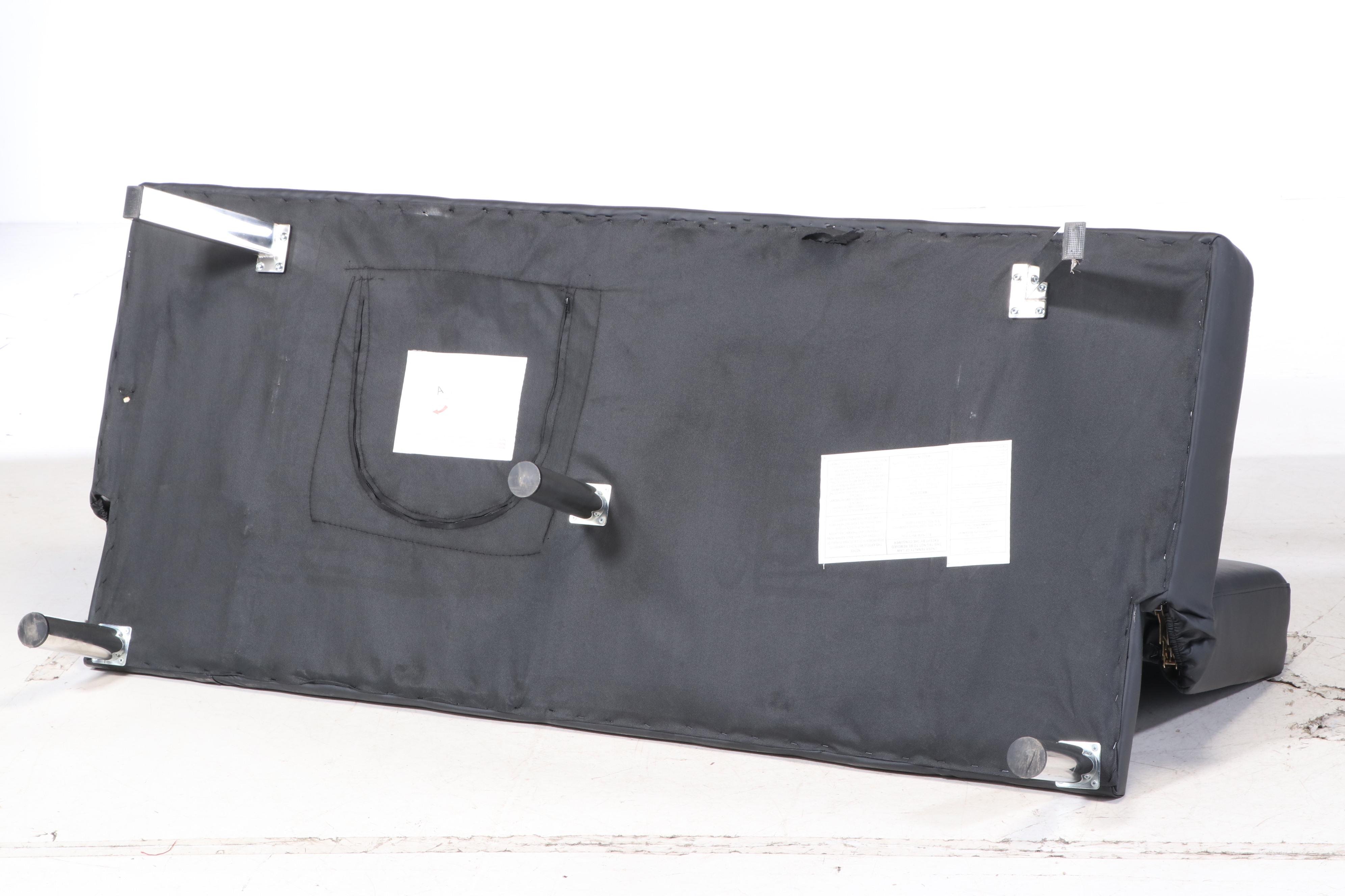 Modernist Style Convertible Steel Base Sofa Bed and Parsons Bench