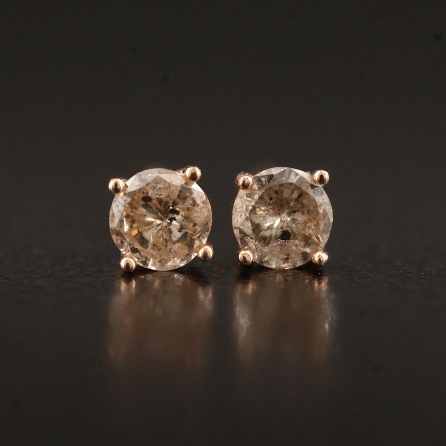 14K 0.30 CTW Diamond Stud Earrings