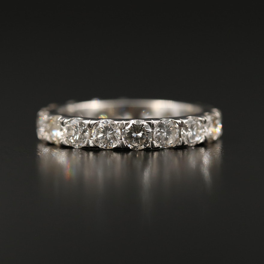 Platinum 2.51 CTW Diamond Eternity Band