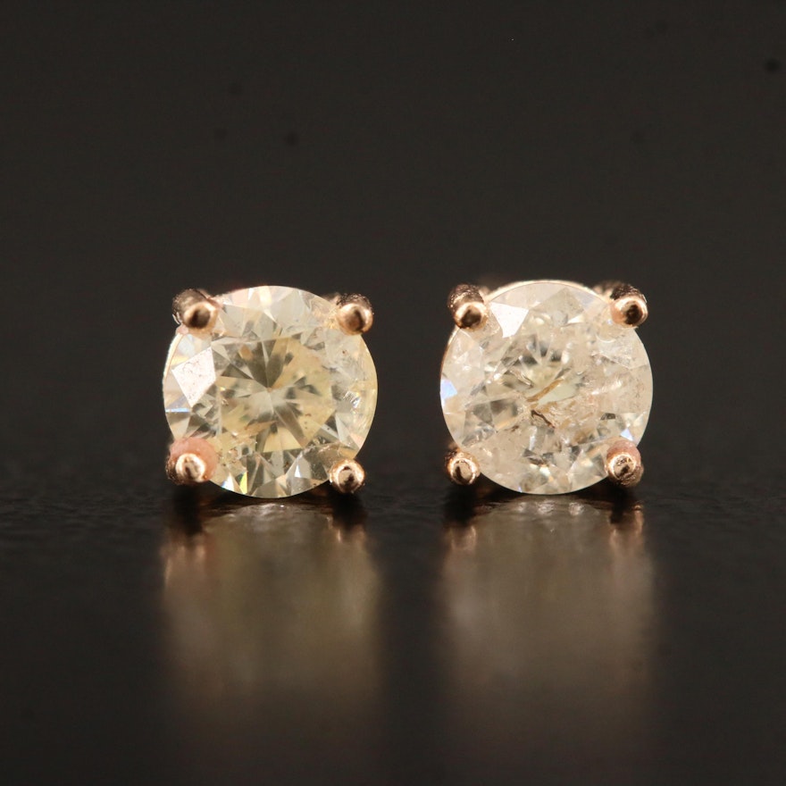 14K 0.52 CTW Diamond Stud Earrings