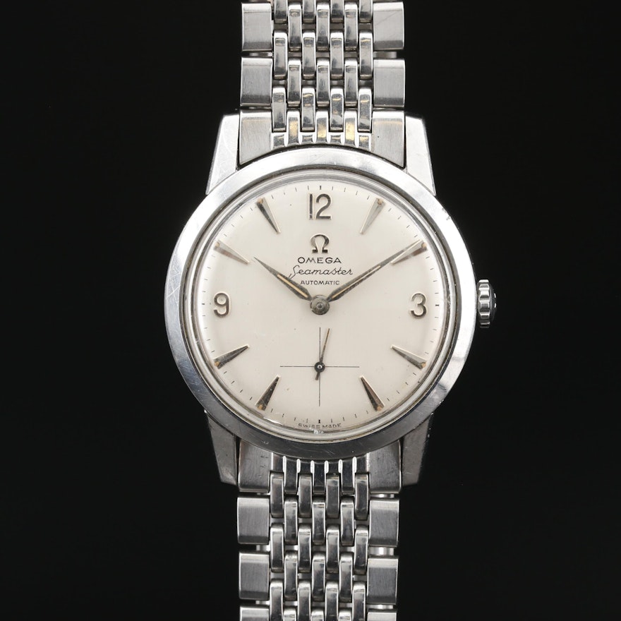 1958 Omega Seamaster Stainless Steel Automatic Wristwatch