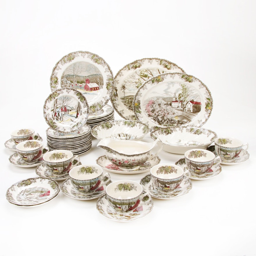 Johnson Bros. "Friendly Village" Dinnerware, Late 19th/Early 20th C.