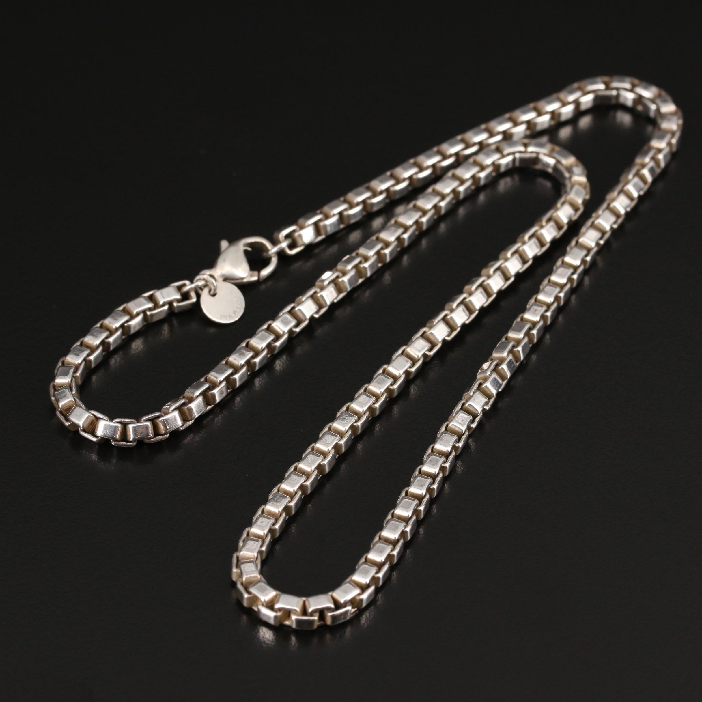 Tiffany & Co. Sterling Silver Venetian Link Necklace