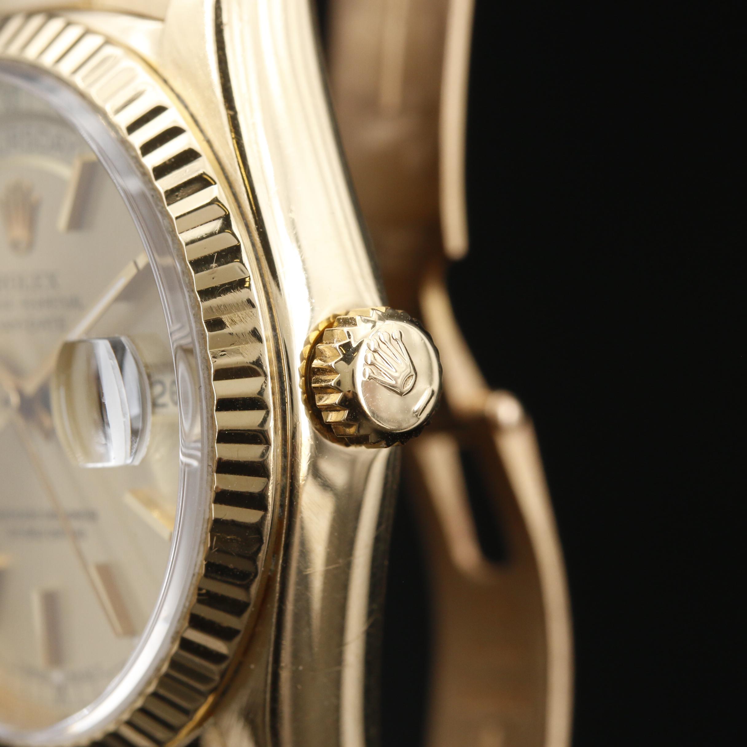 1988 Rolex Day-Date President 18K Gold Automatic Watch