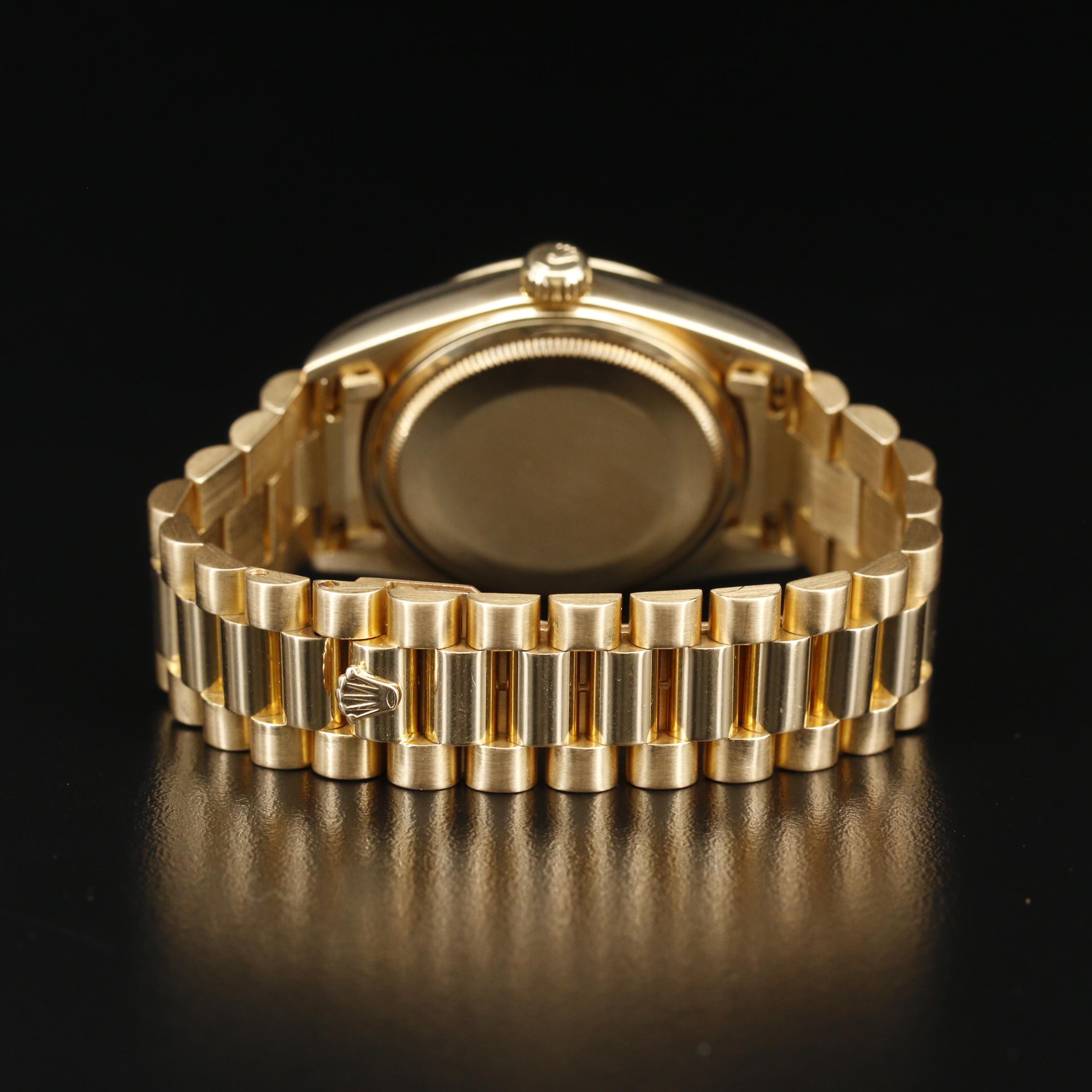 1988 Rolex Day-Date President 18K Gold Automatic Watch