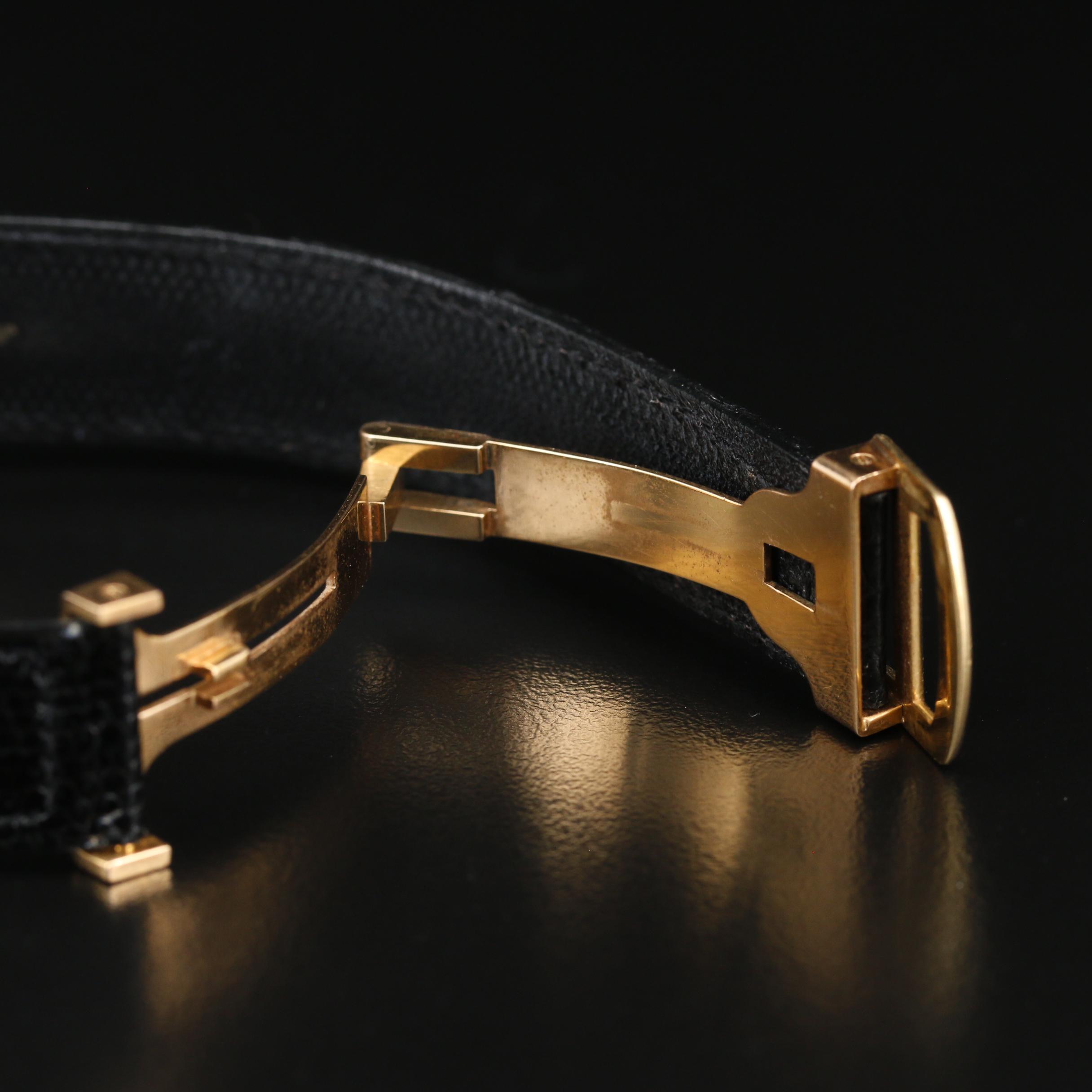 Vintage Cartier Tank Louis 18K Gold Stem Wind Watch